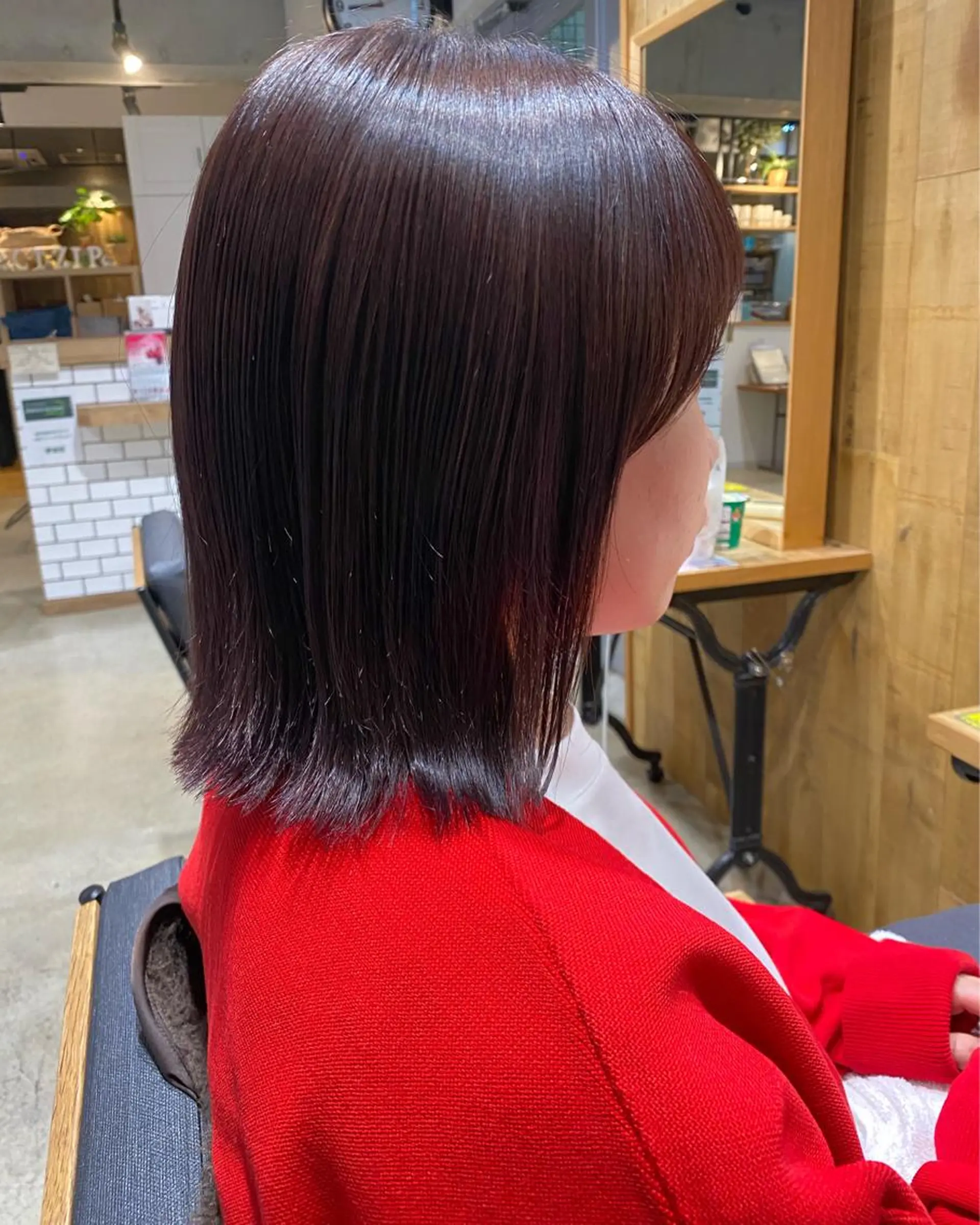 ショート カラー ラベンダーカラー レイヤー/髪質改善 渡邉【日吉美容室】のヘアスタイル