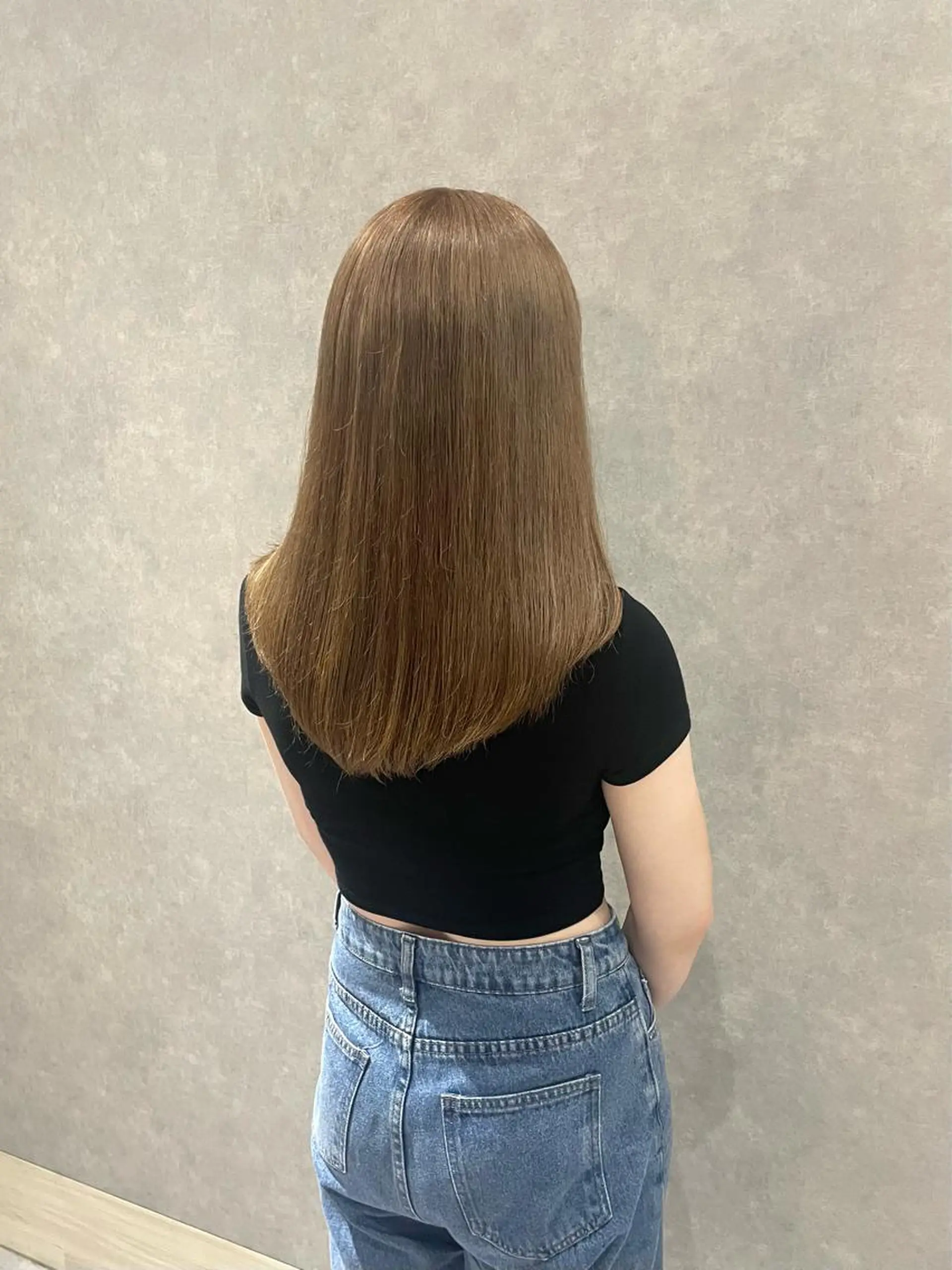ロング カラー ヘアカラー つちくら あみのヘアスタイル