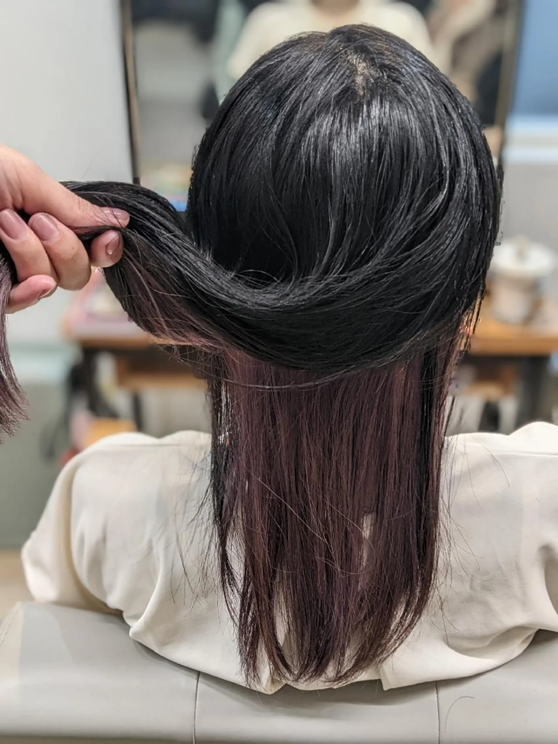 ミディアム カラー ピンクカラー Kokeshi /Rymlhairのヘアスタイル