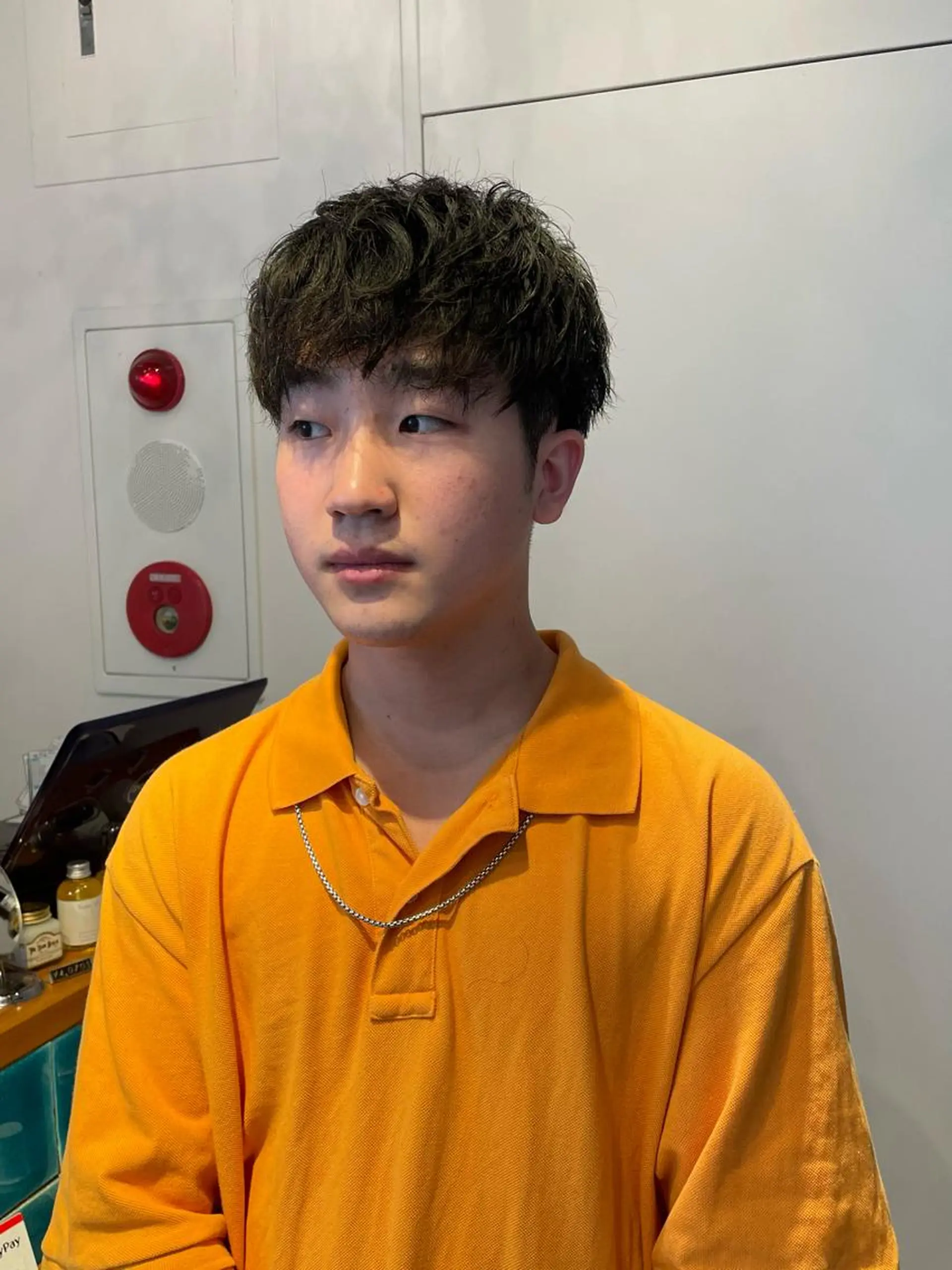 メンズ RIN/韓国ヘア レイヤーカットのヘアスタイル