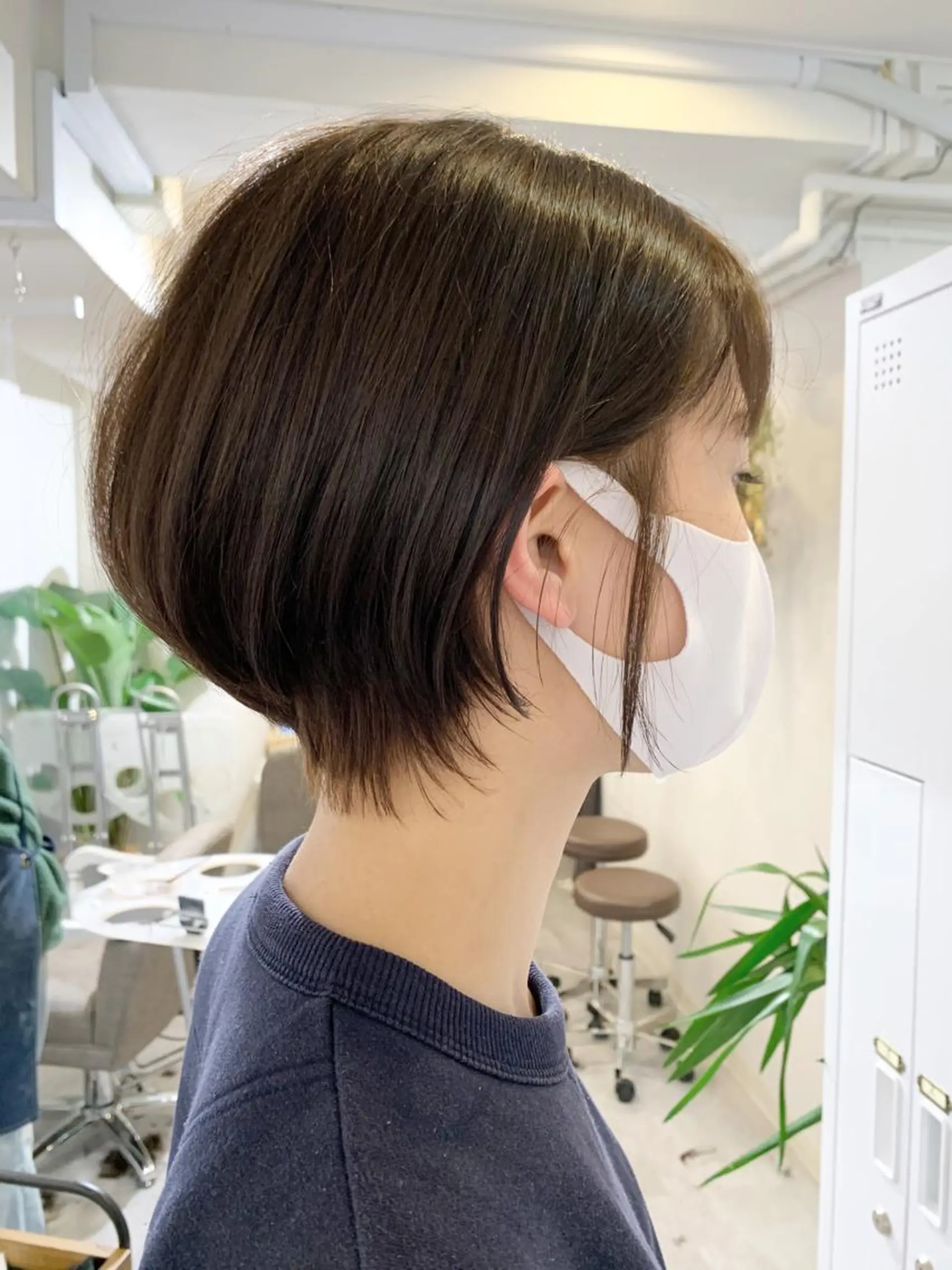 ショート ショートボブ ボブ ショートヘア レイヤー×縮毛矯正 深見 拓のヘアスタイル