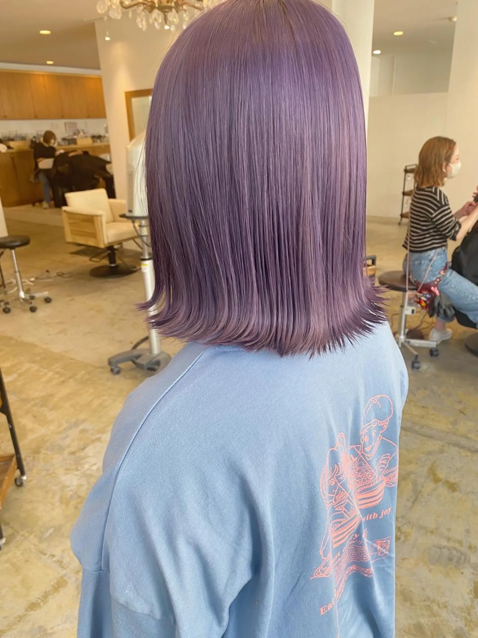 カラー ラベンダーカラー ヘアカラー 北田 美琴 / 柔らかいカラーのヘアスタイル