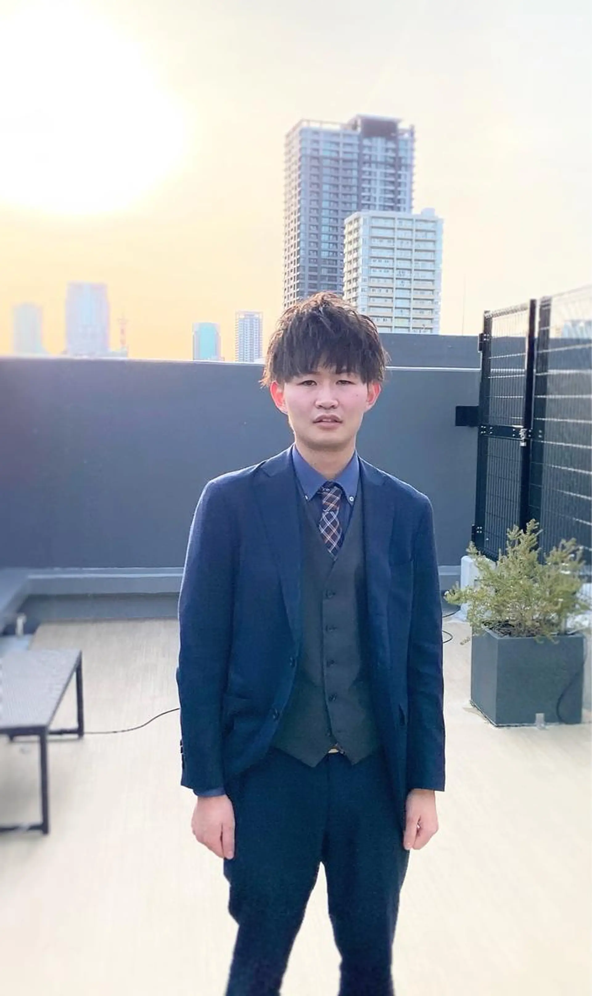 ショート カラー パーマ メンズ MENS  FEEL南森町所属・佐藤 達郎のヘアスタイル
