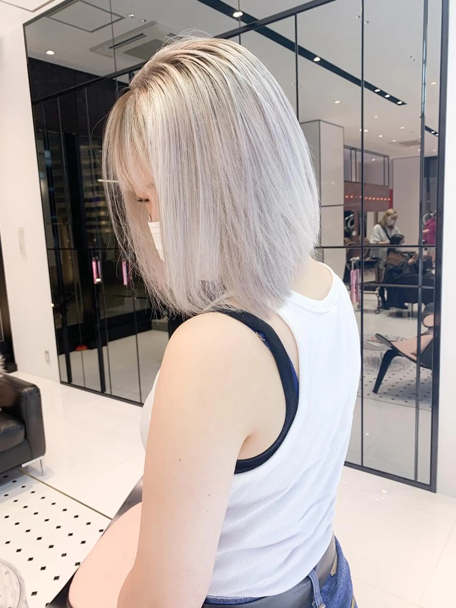 ミディアム カラー カット ヘアカラー トリートメント レイヤー/ブリーチ HIKARU ♡のヘアスタイル