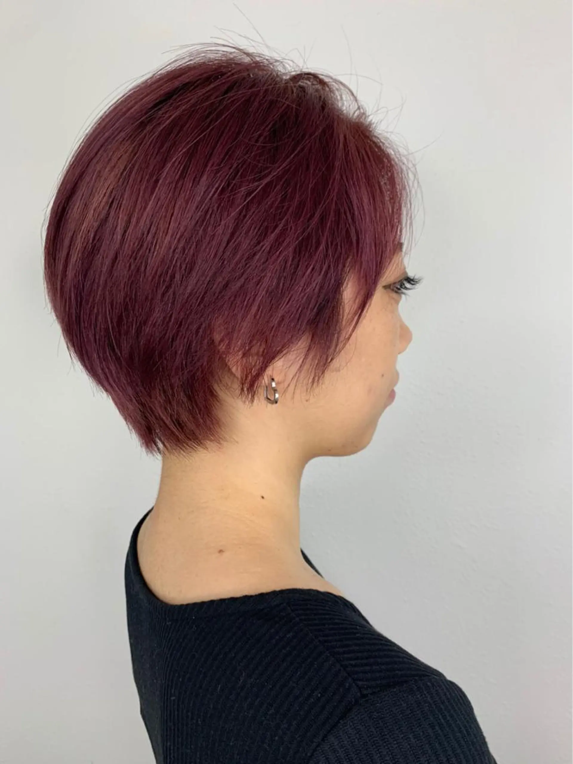 ショート カラー ベージュカラー ピンクカラー ピンクベージュ ショートヘア カット ヘアカラー ルービック難波所属・Rubik難波樽本 譲二のヘアスタイル