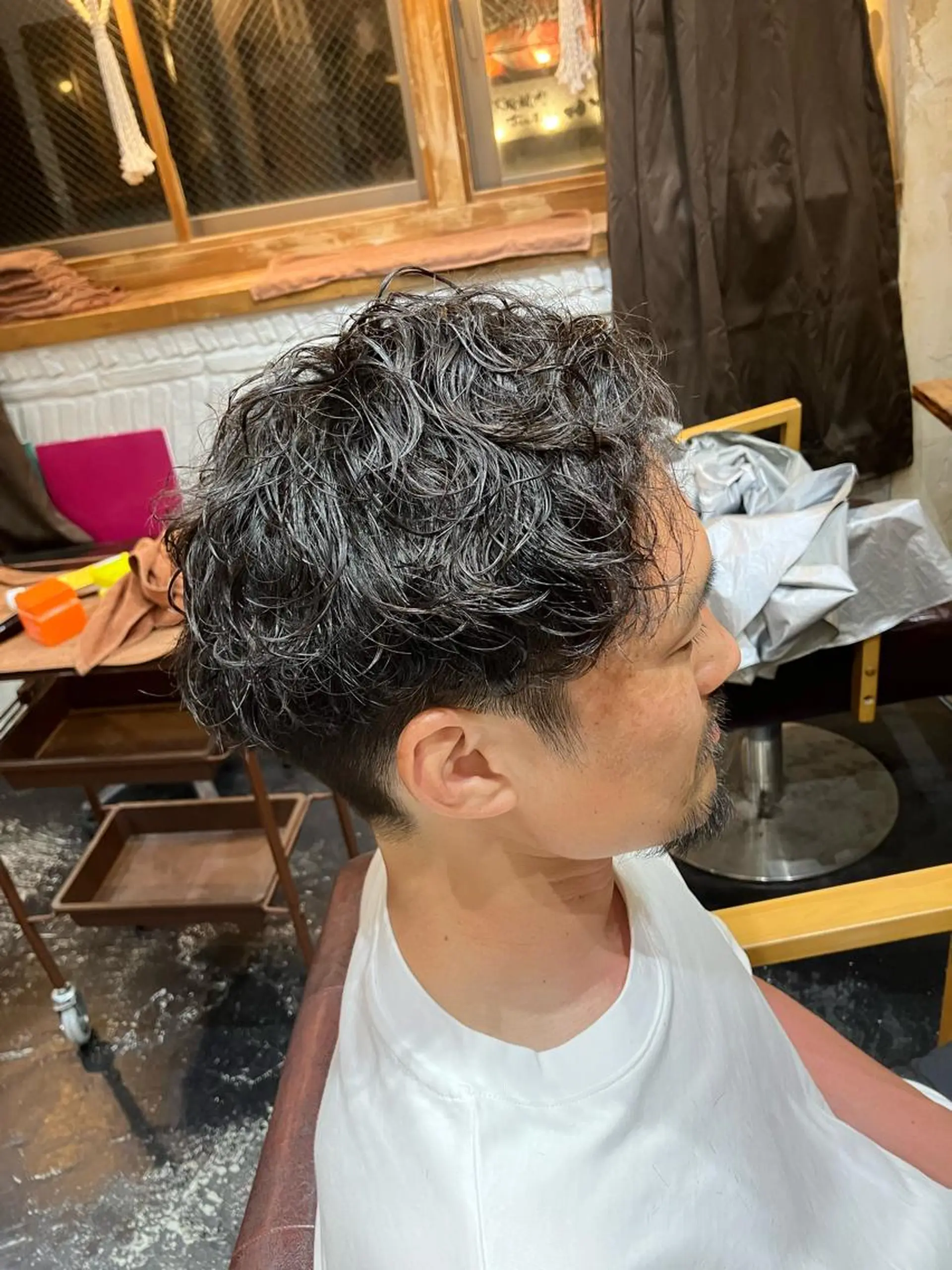 パーマ メンズ カット パーマ メンズ特化/パーマ/ フェードWATARUのヘアスタイル