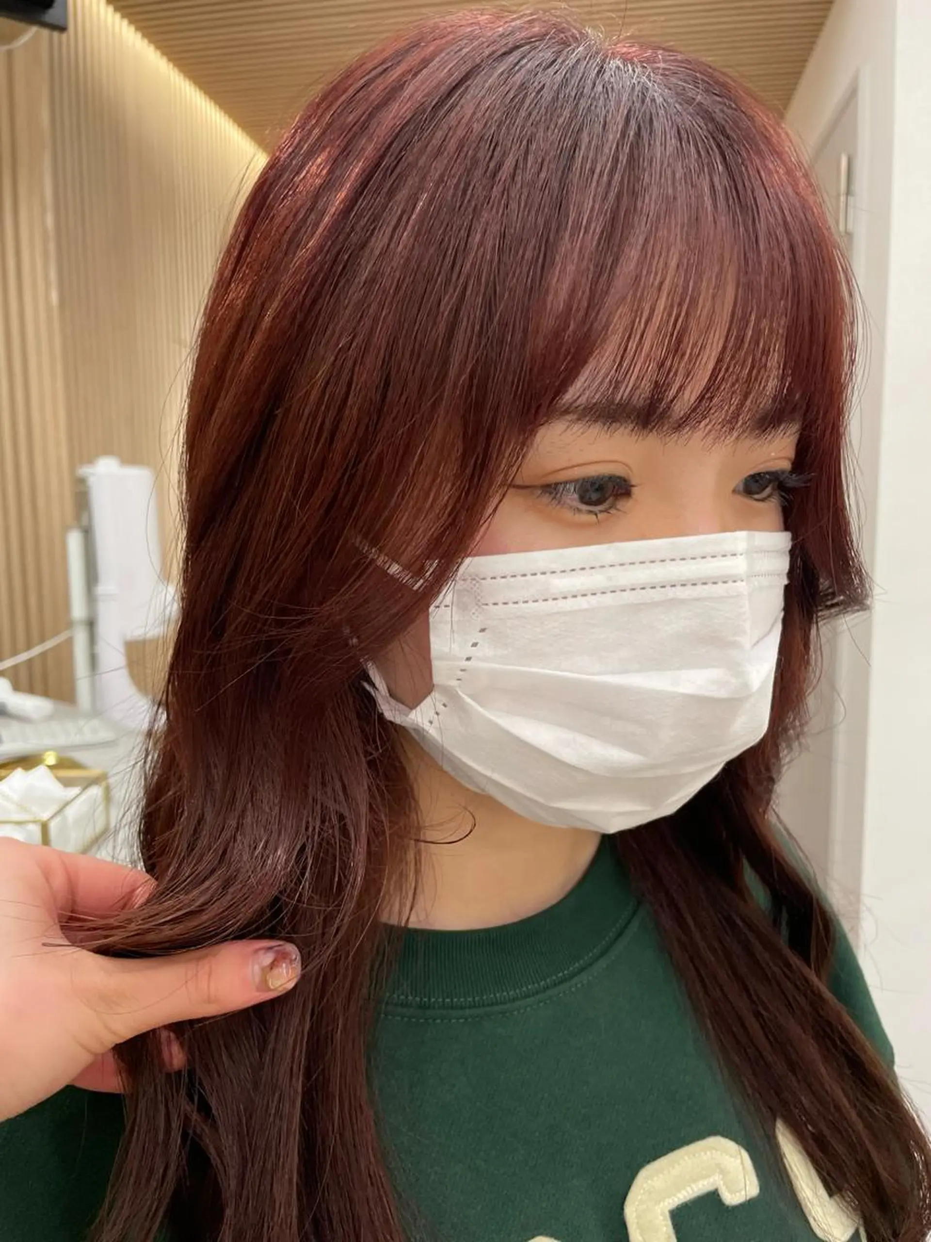 ロング レイヤー縮毛矯正 ささきすずね💗のヘアスタイル