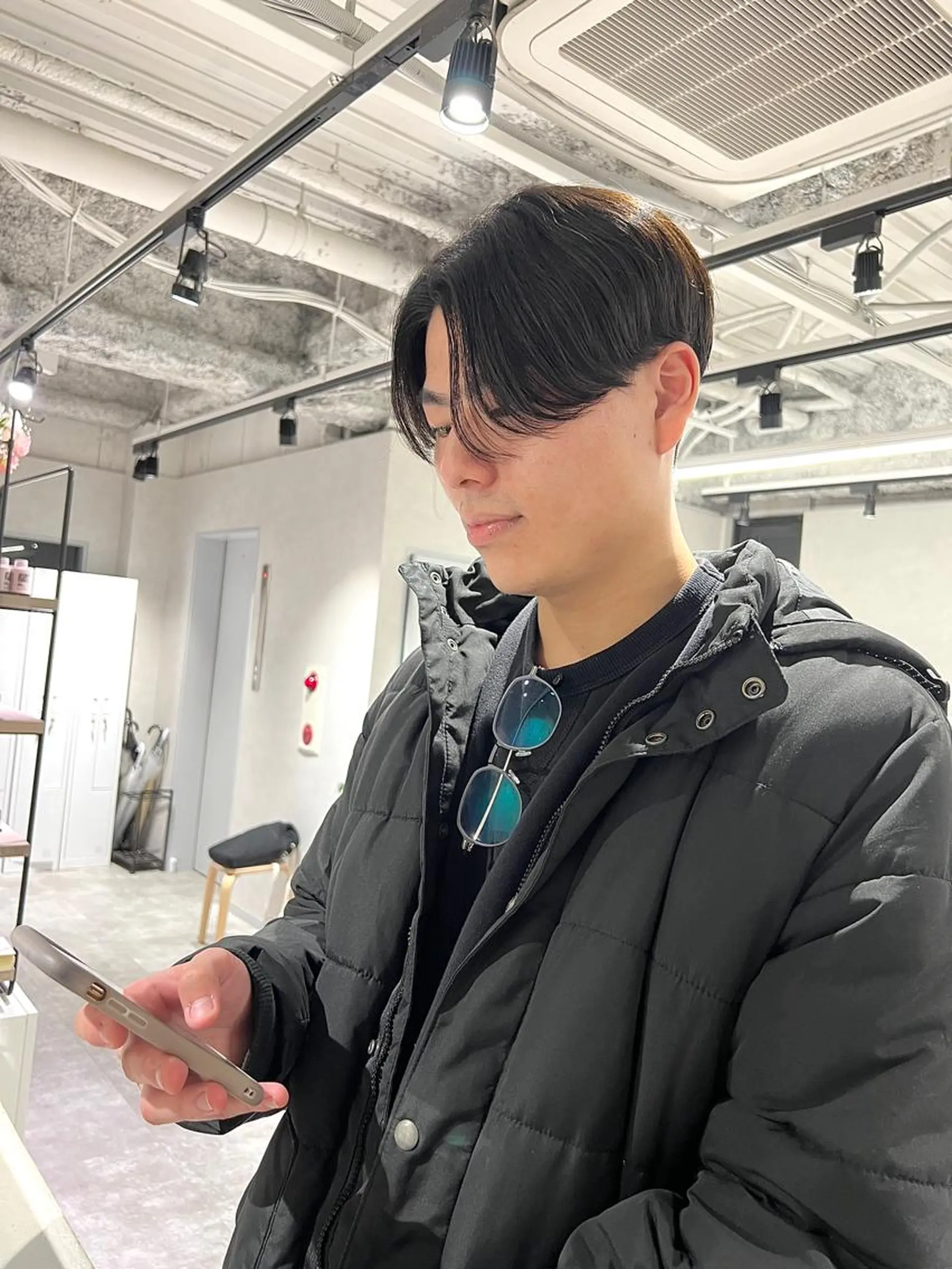 ショート パーマ メンズ kiitos所属・関西センターパート メンズモデル募集のヘアスタイル