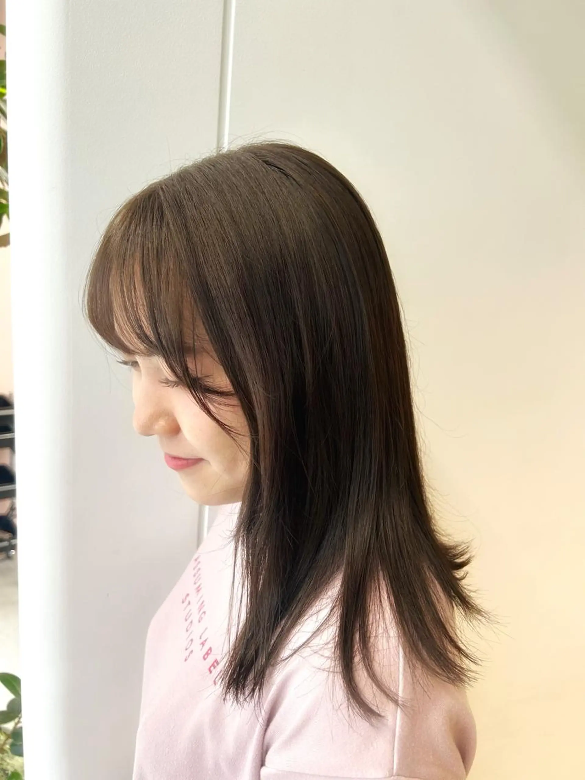 セミロング カラー 韓国girly hikariのヘアスタイル