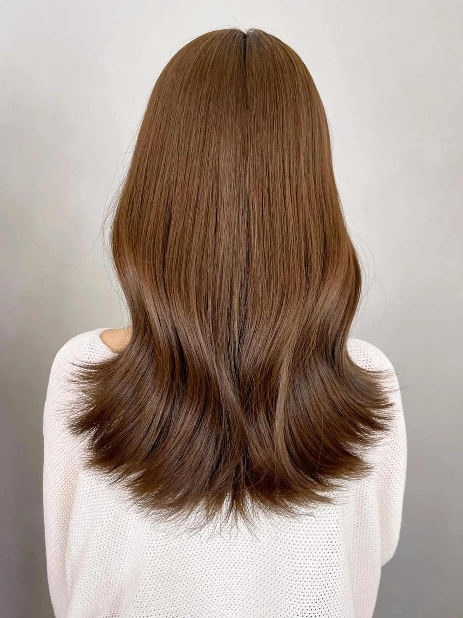 セミロング ヘアアレンジ パーマ カラー くびれヘア ITbyALBUM 下北沢店のヘアスタイル