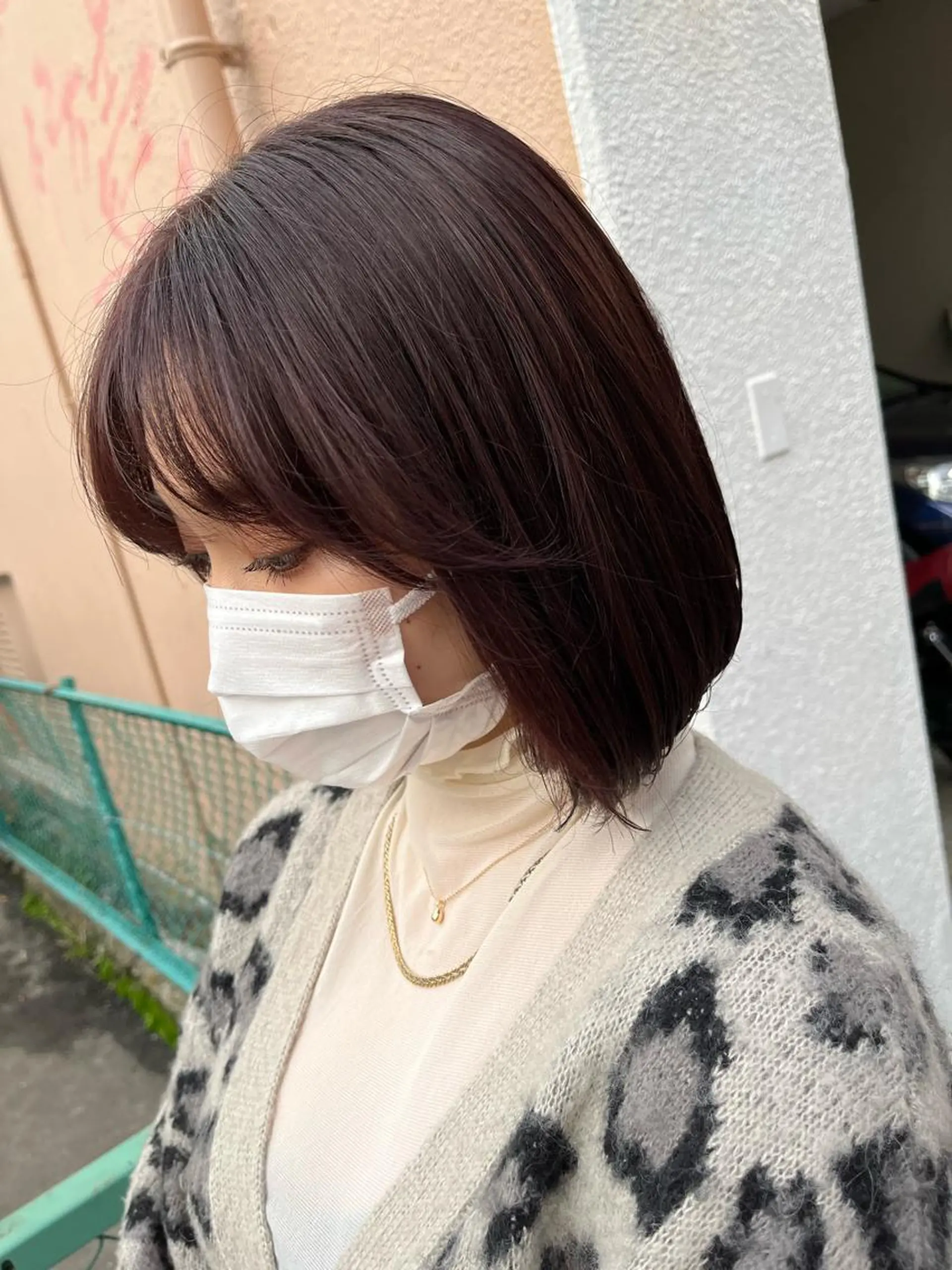 ミディアム ピンクラベンダー ボブ ヘアカラー VANCY所属・uchida daikiのヘアスタイル