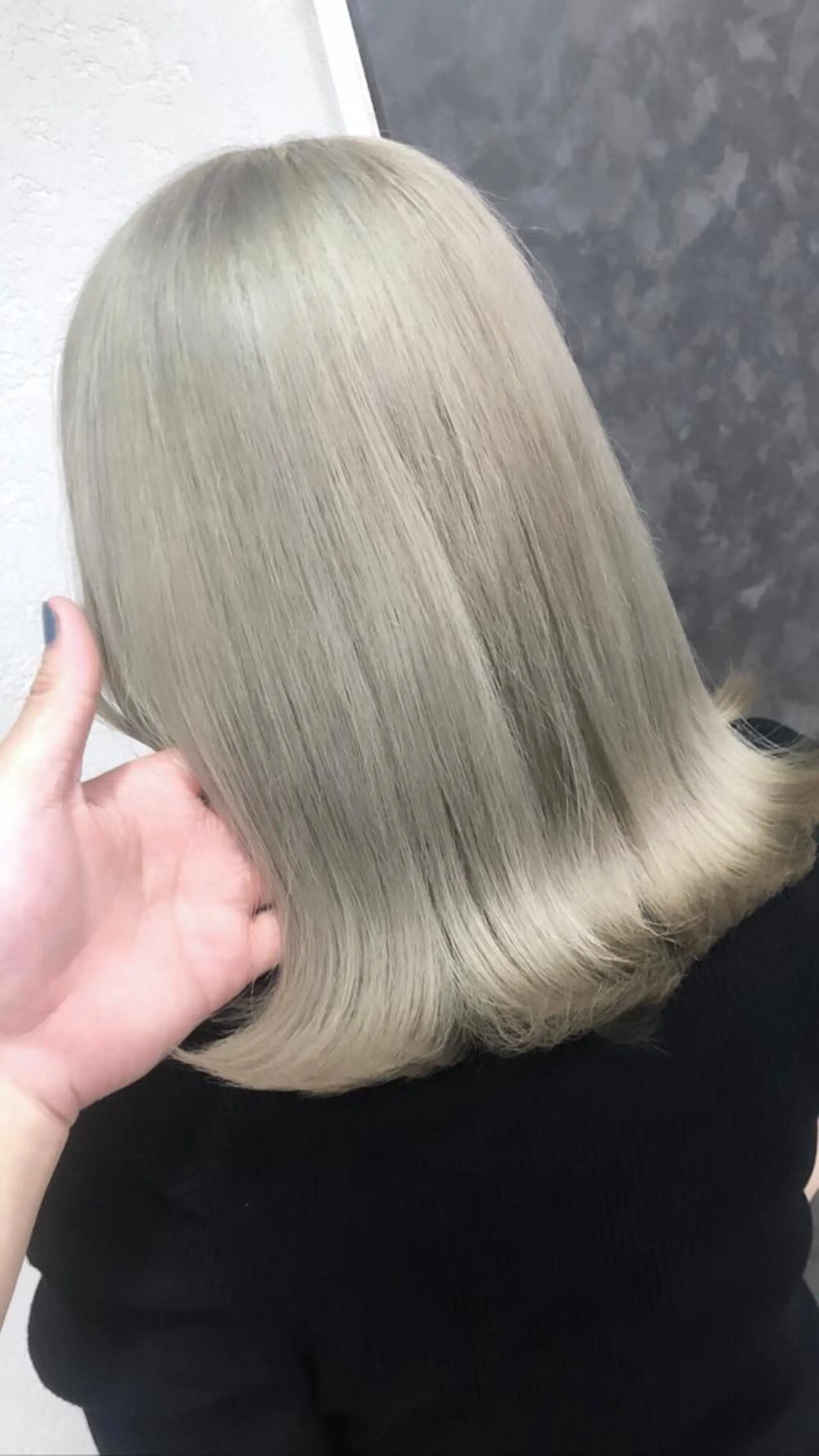 ミディアム カラー ヘアカラー トリートメント 髪質改善縮毛矯正× 艶髪カラー板垣智大のヘアスタイル