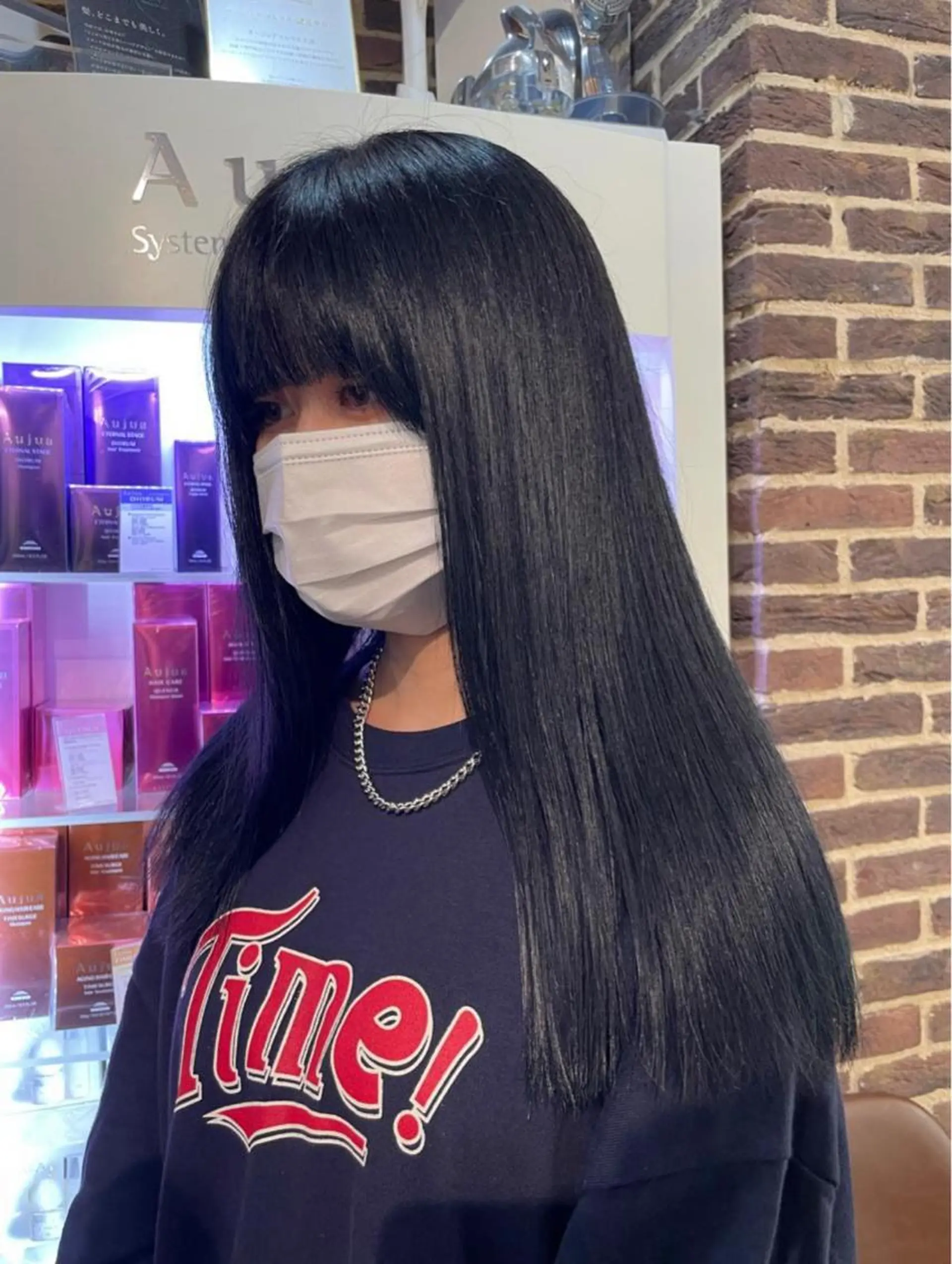 ロング カラー ブリーチ ケアブリーチ 透明感カラー デザインカラー ダブルカラー ヘアカラー メンズ特化/マツエク AYAKA🌙のヘアスタイル