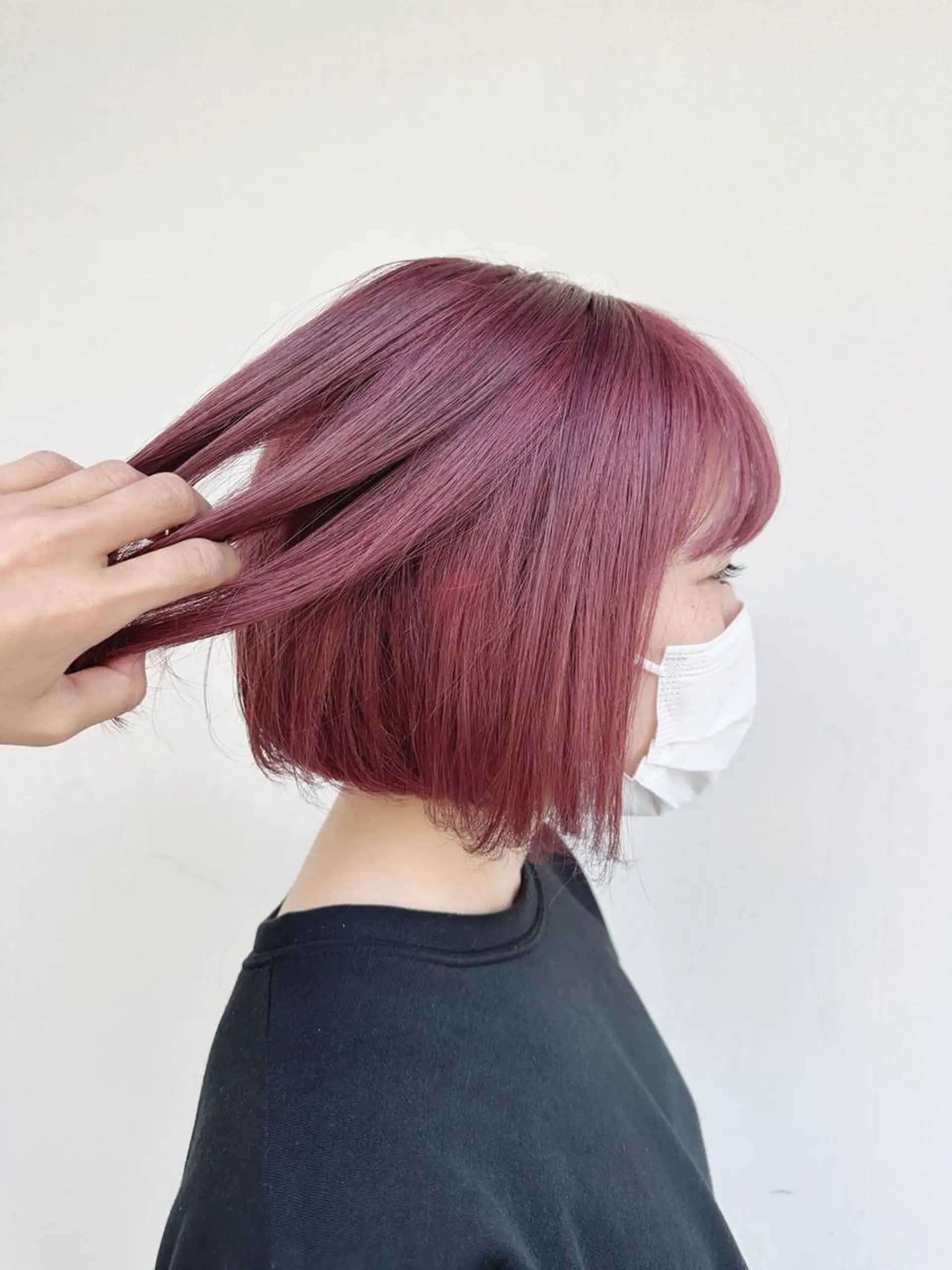 ミディアム ヘアカラー 女性に人気♪ はやしほのかのヘアスタイル