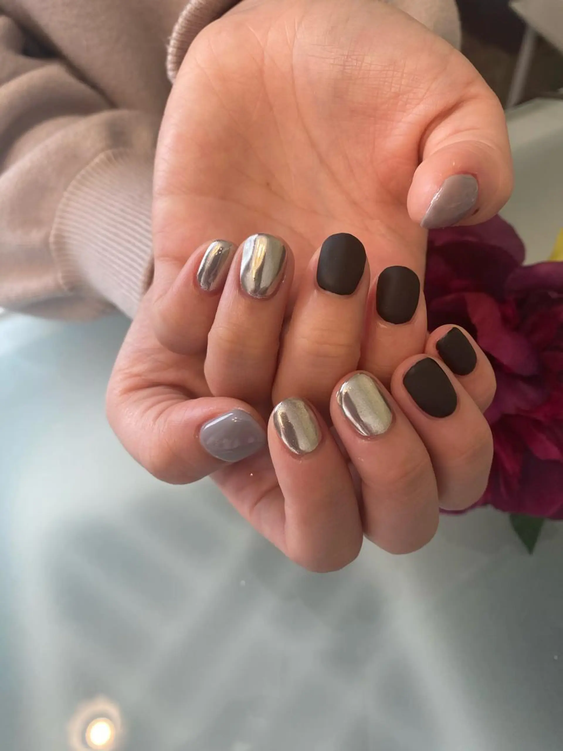ネイル マットネイル nailsalon ラセラヴィのネイルデザイン