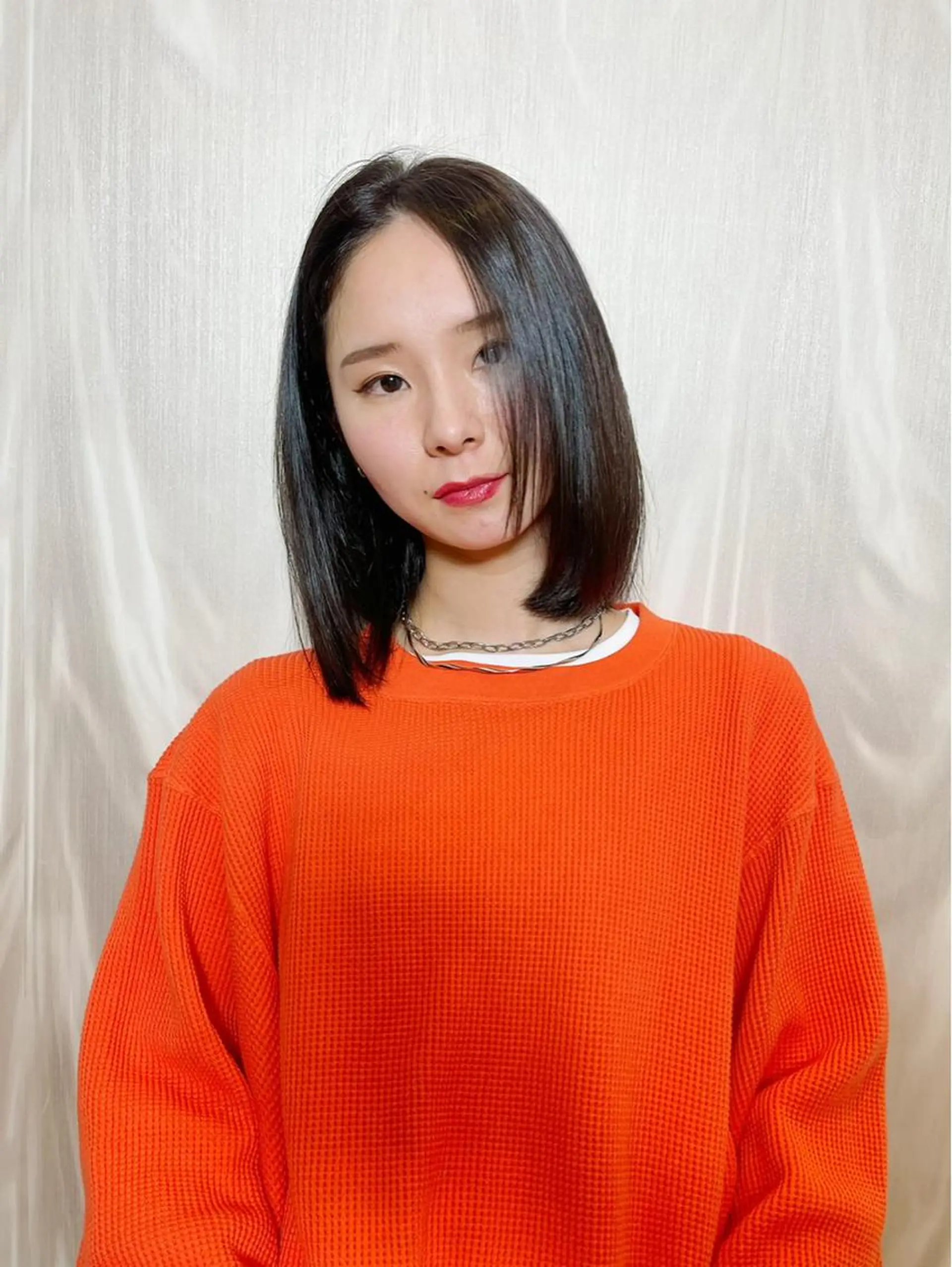セミロング トリートメント カット ヘアカラー TOKIO所属・大江 樹のヘアスタイル