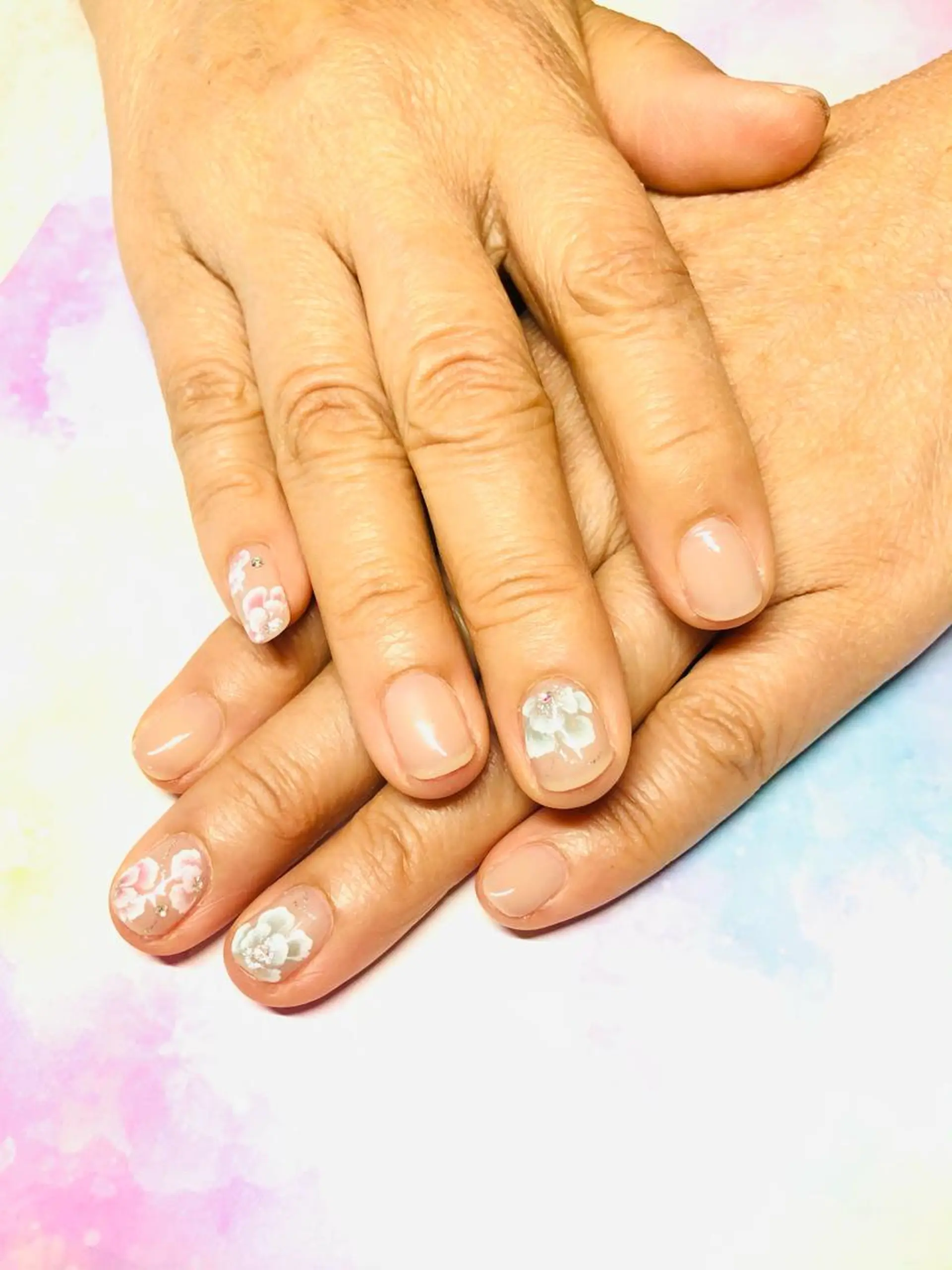 ネイル フラワーネイル Mirei NAIL 金児のネイルデザイン