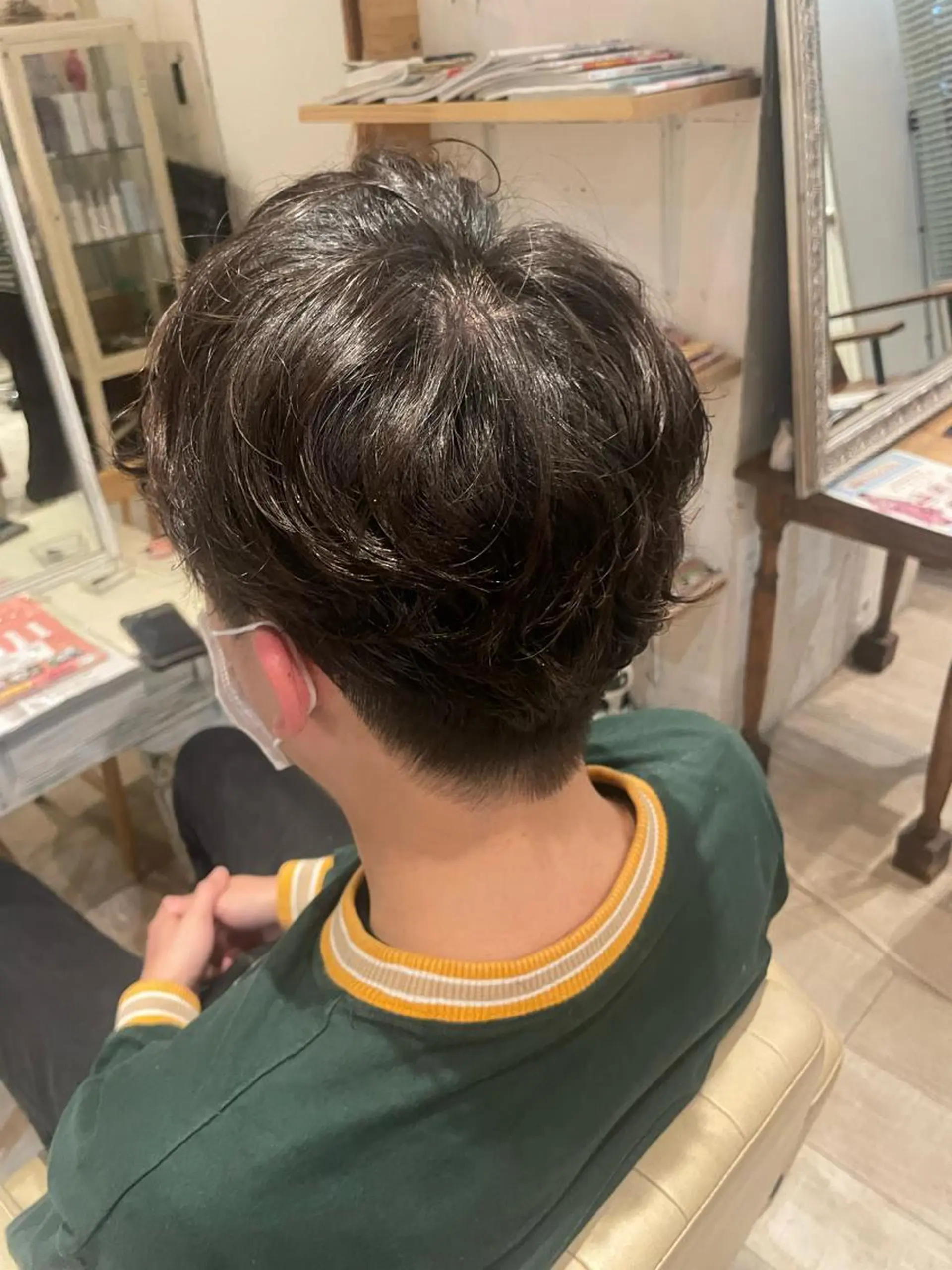 ショート カラー メンズ カット ヘアカラー いまじゅく あおいのヘアスタイル