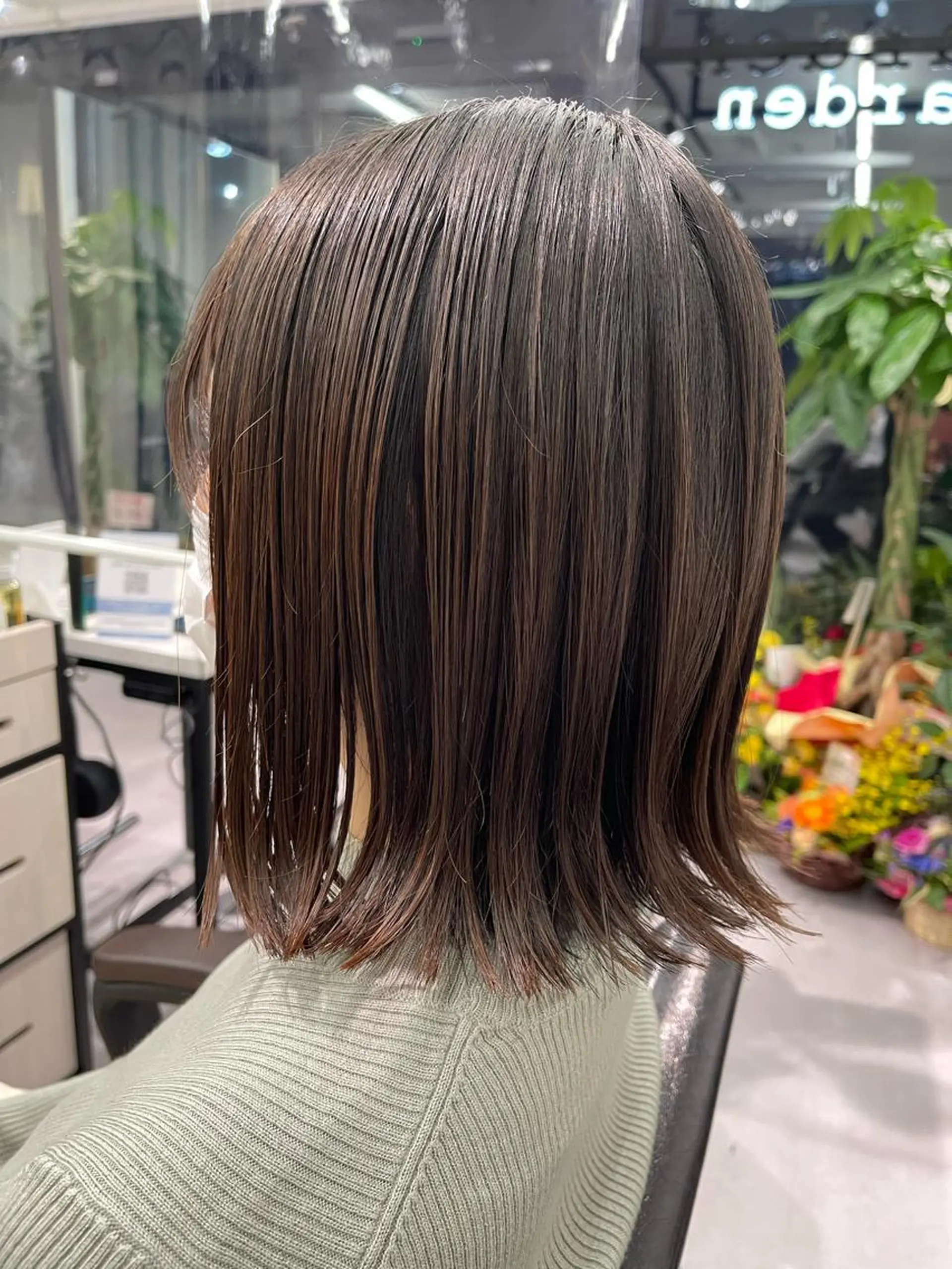 ミディアム カラー ボブ指名No.1 🌼chidaのヘアスタイル