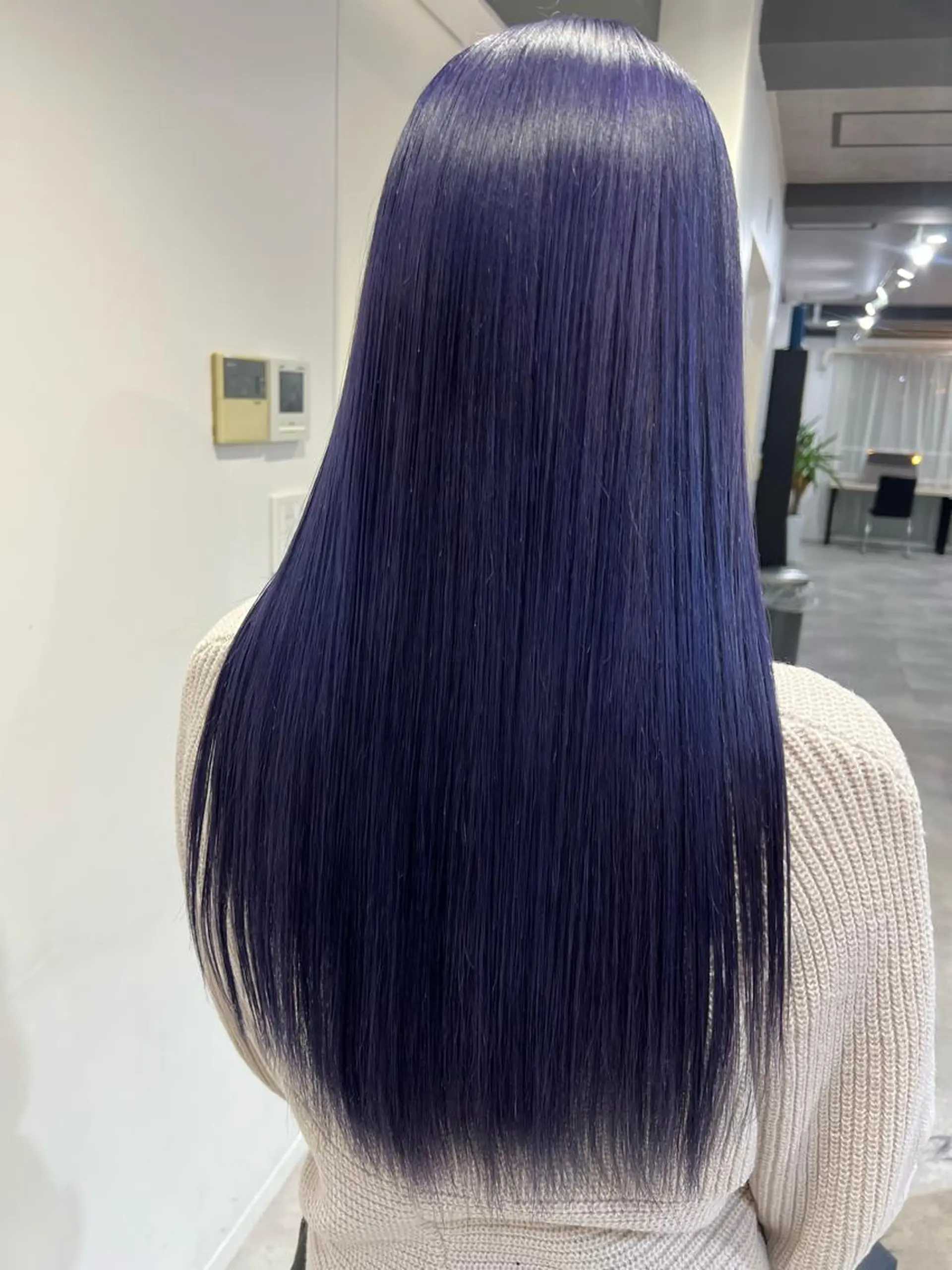 ロング カラー ヘアカラー 🩶💜姫カット/ ゆずほのヘアスタイル