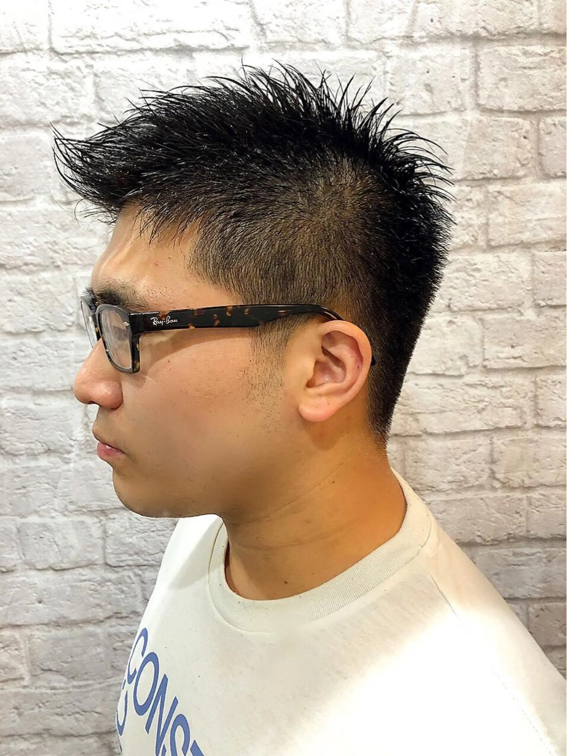 ショート メンズ カット 銀座マツナガ新宿野村ビル店所属・女性理容師 佐藤優菜のヘアスタイル