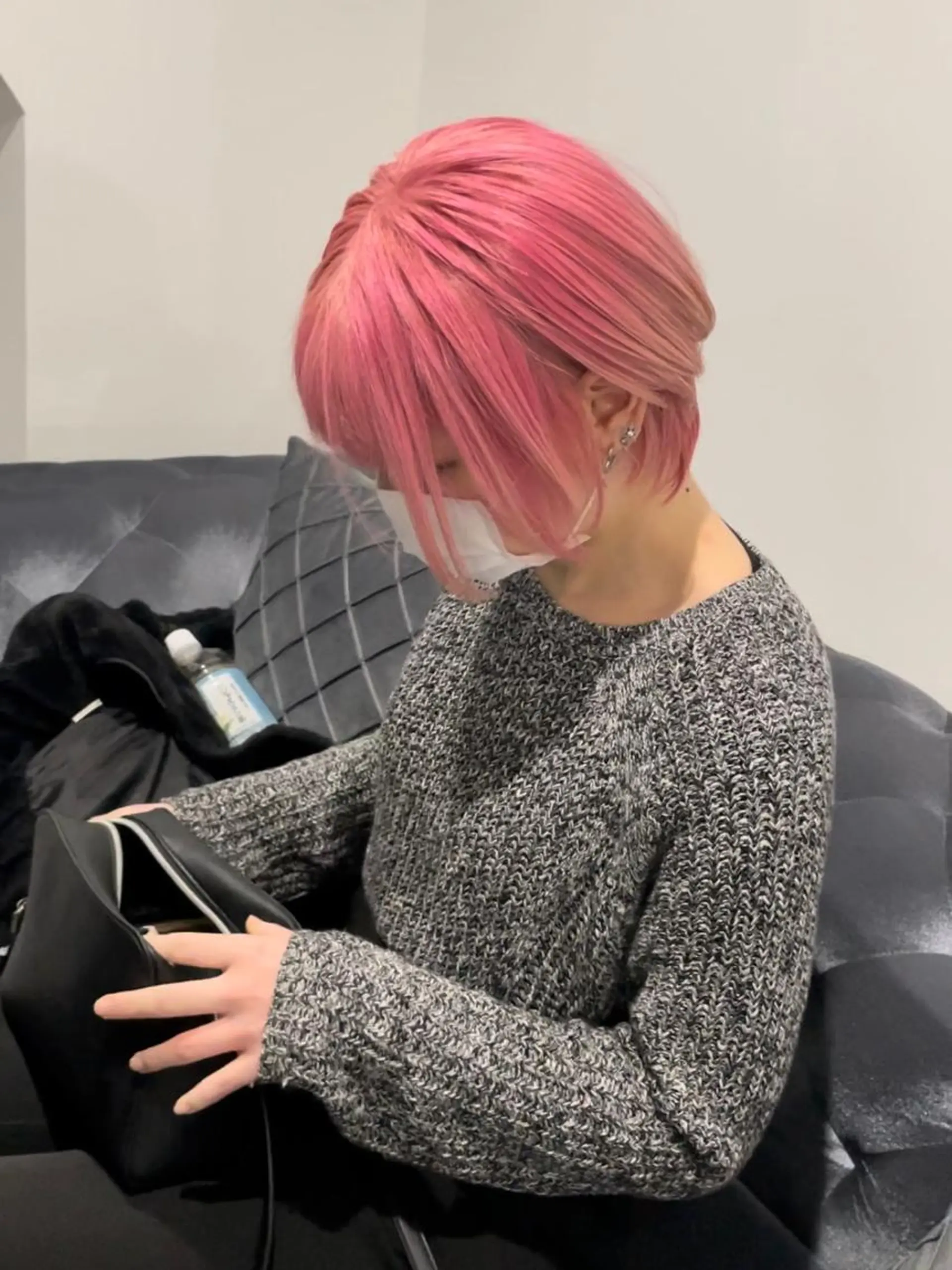 ショート カラー ベージュカラー ピンクカラー ピンクベージュ senjyu GINZA所属・バレイヤージュ/ハイ ライト/庄司鉄平のヘアスタイル