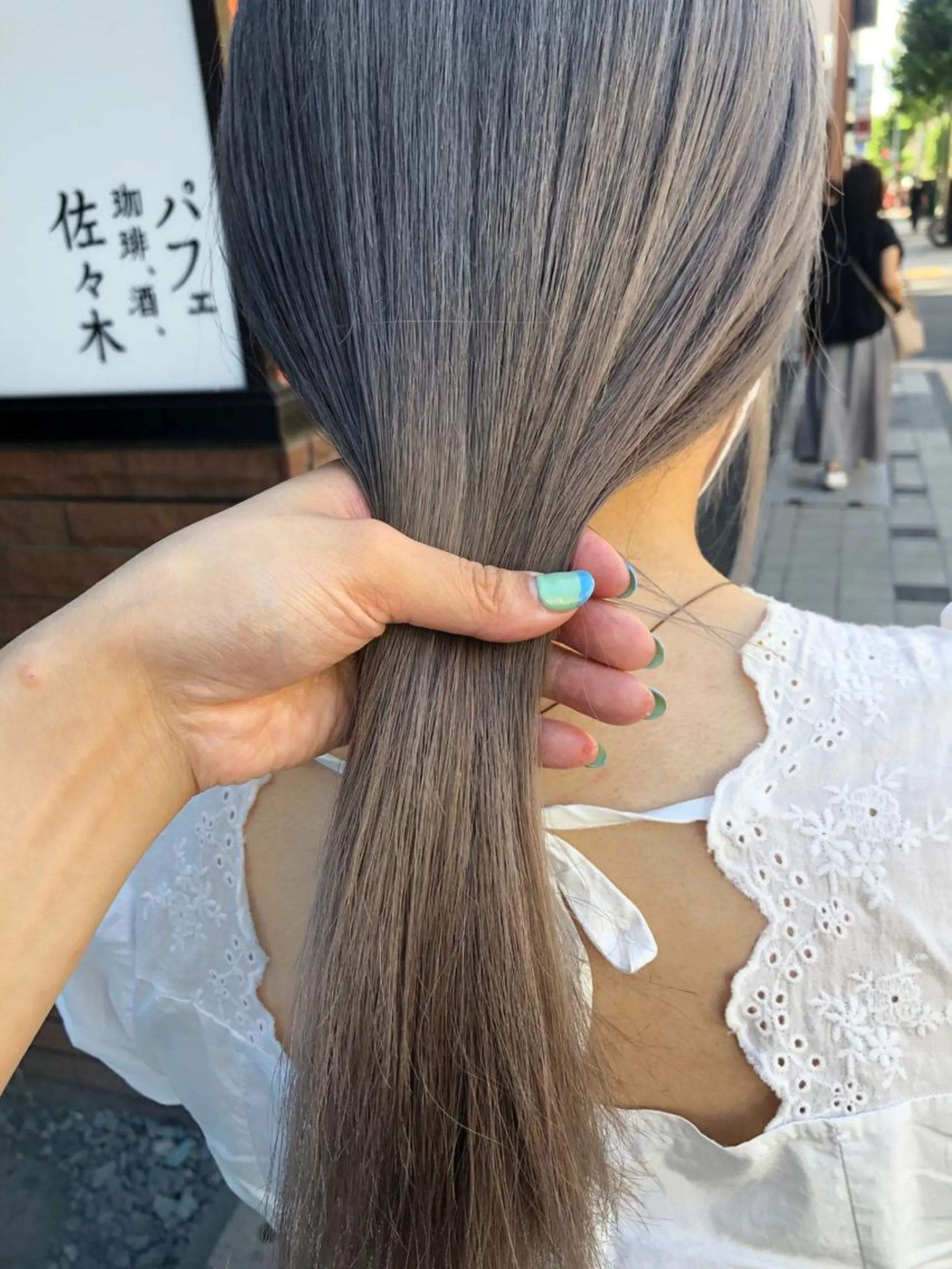 ロング カラー 色落ち可愛い艶ハイト ーン🧊AZUKIのヘアスタイル