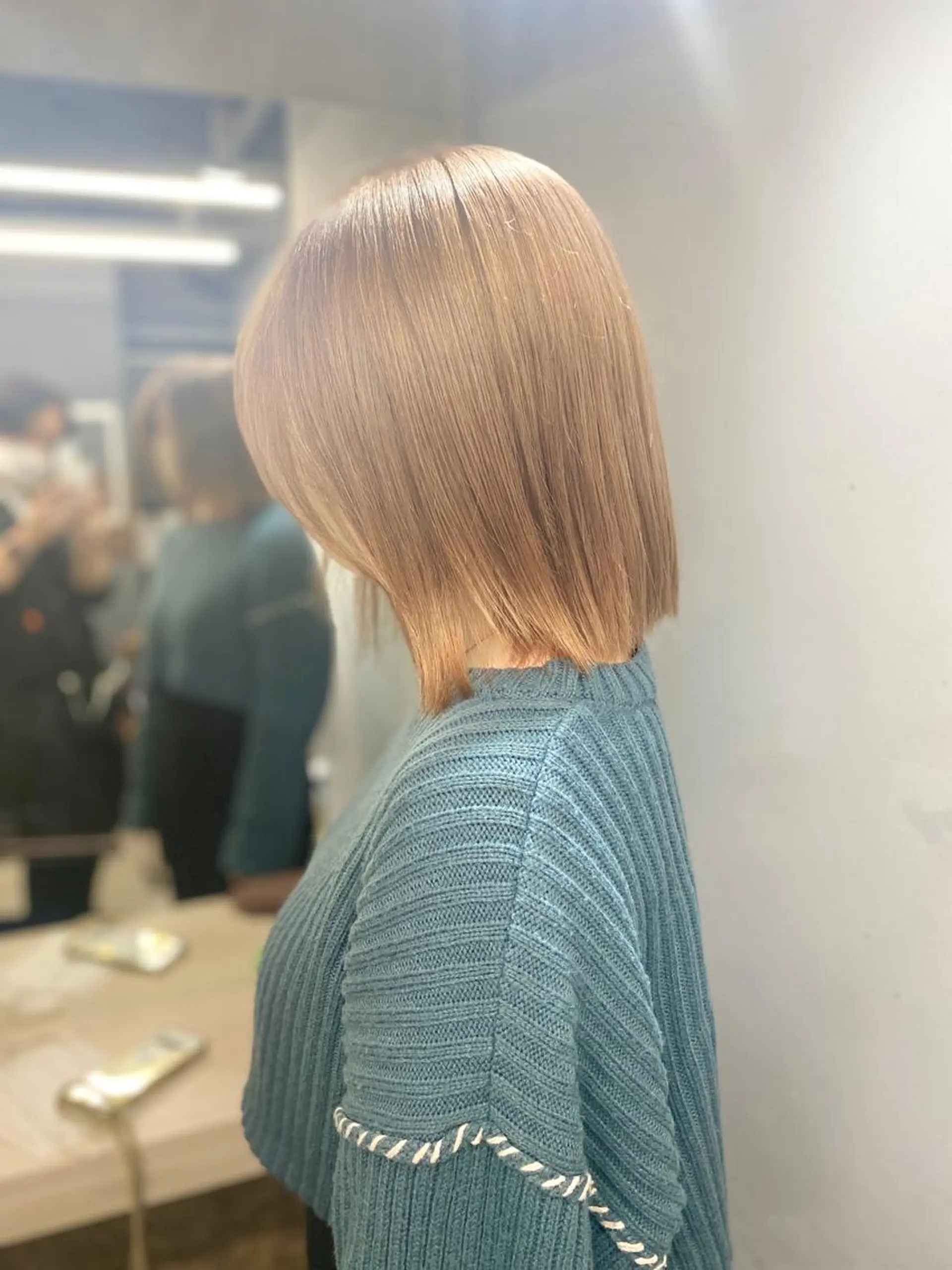 ミディアム カラー バレイヤージュ ベージュカラー ブリーチ ケアブリーチ 透明感カラー カット ヘアカラー トリートメント opus 店長大和 レイヤー/赤み消しのヘアスタイル