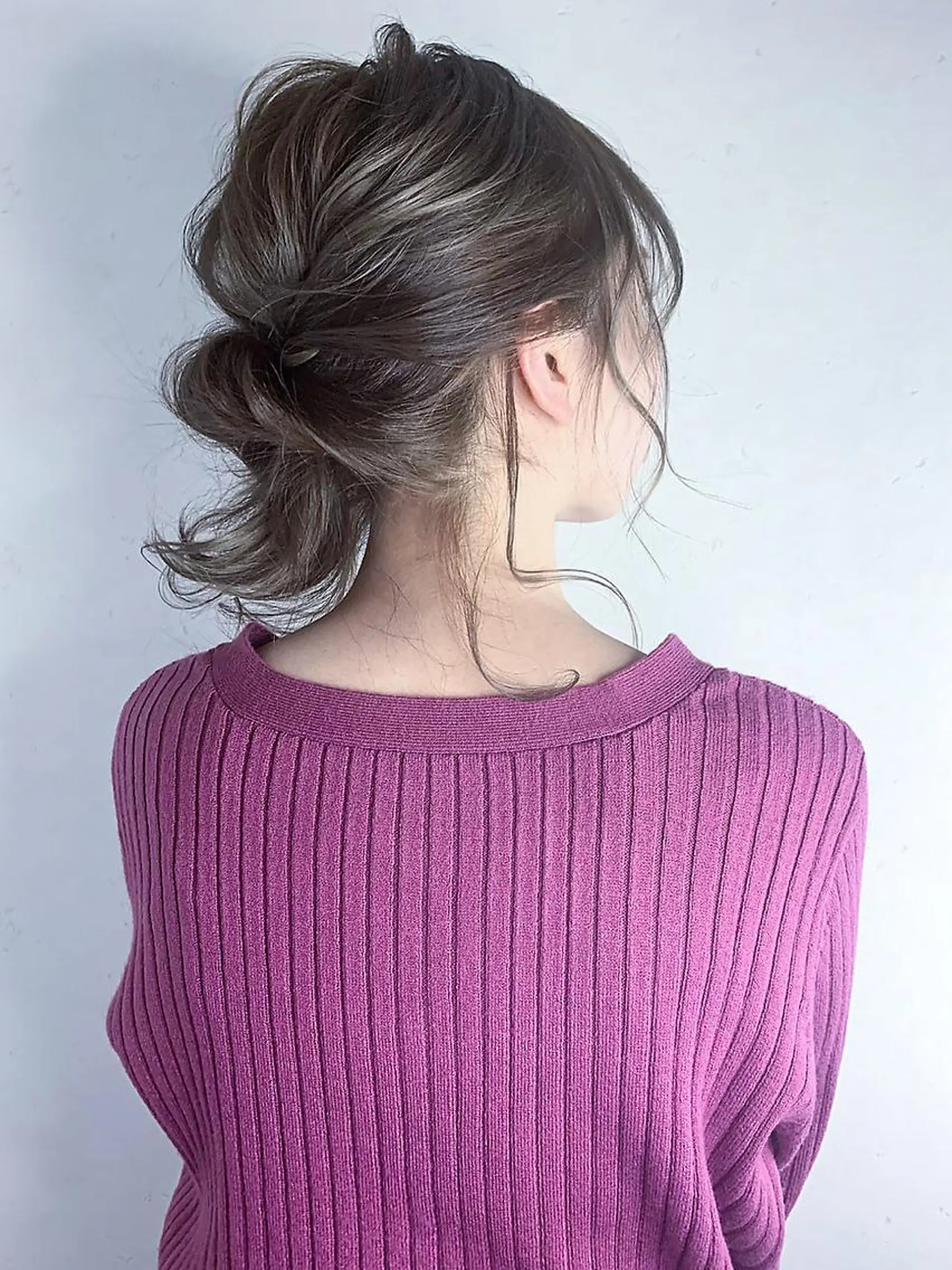 ミディアム ヘアアレンジ Luxbe hakataのヘアスタイル