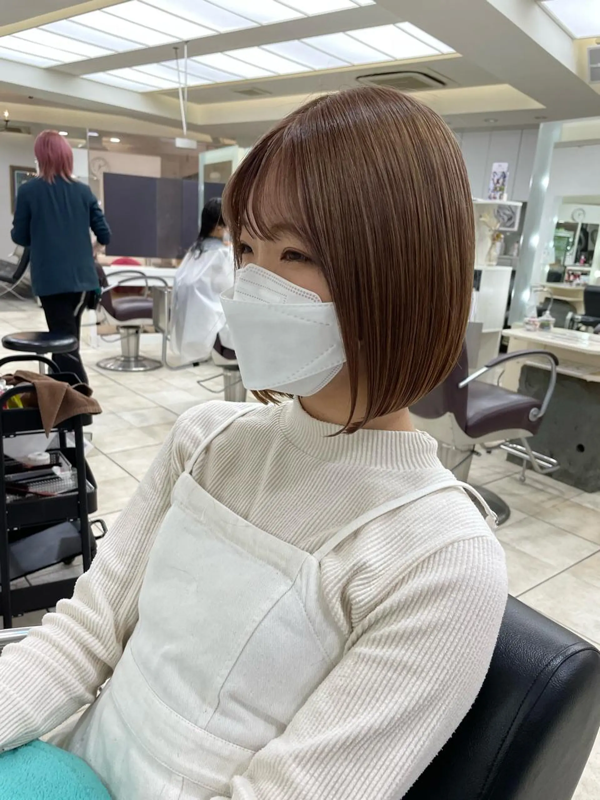 ミディアム 新宿/韓国レイヤー/ 髪質改善/佐藤航のヘアスタイル