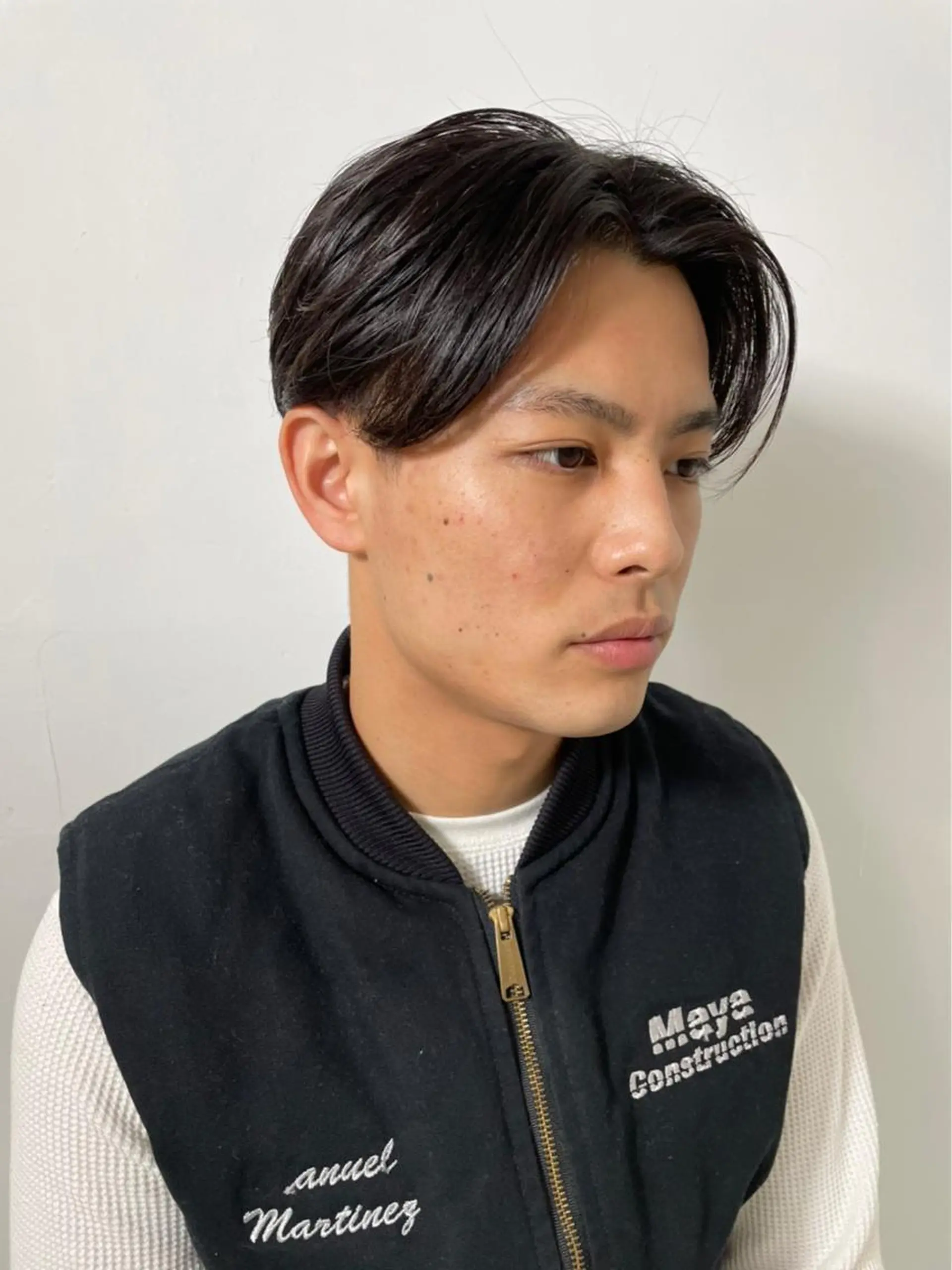 メンズ カット スパイキーパーマ 柏NO1 藤本葉のヘアスタイル