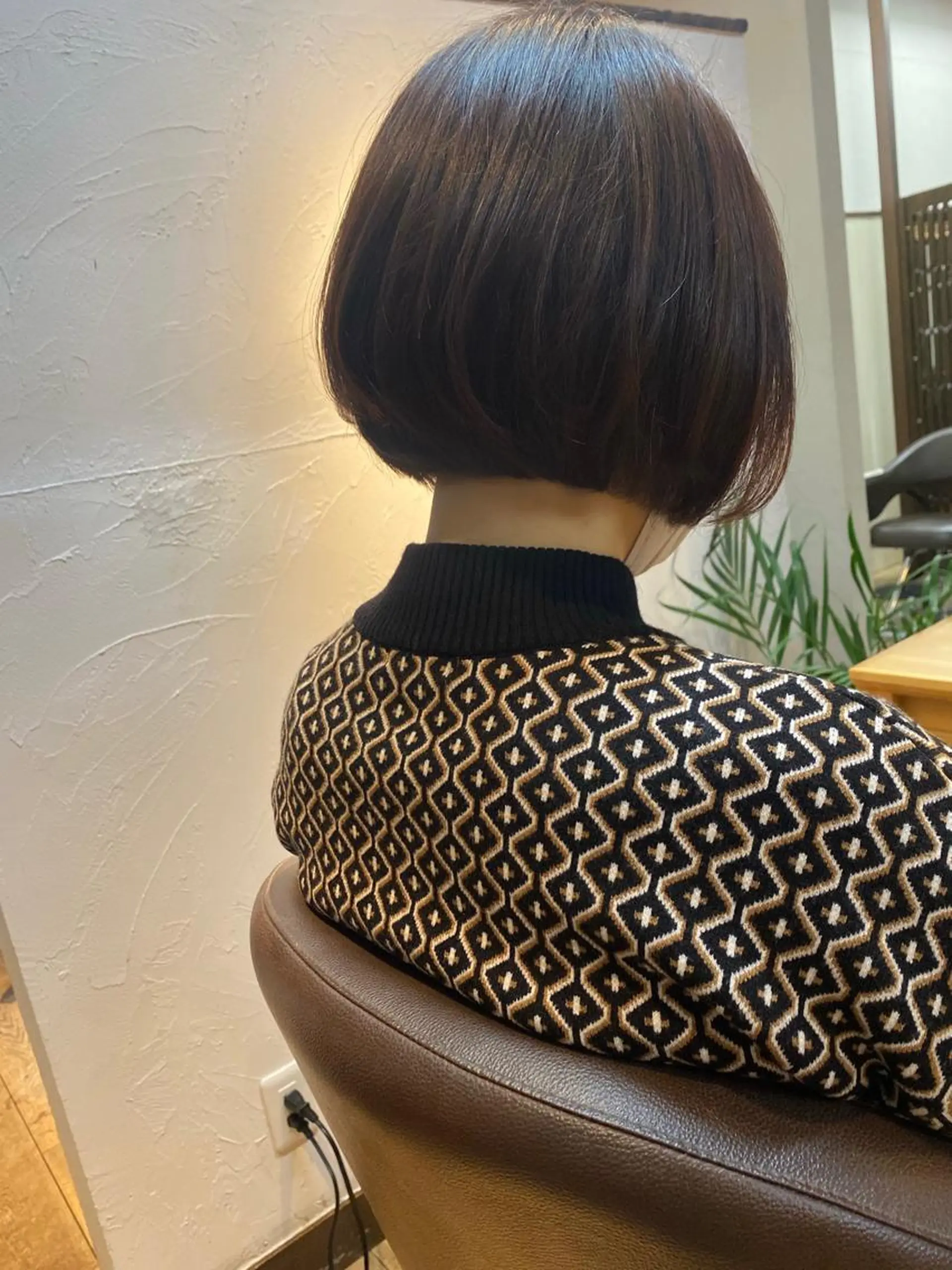 ショート ボブ カット ヘアカラー トリートメント 桑原 菜摘のヘアスタイル