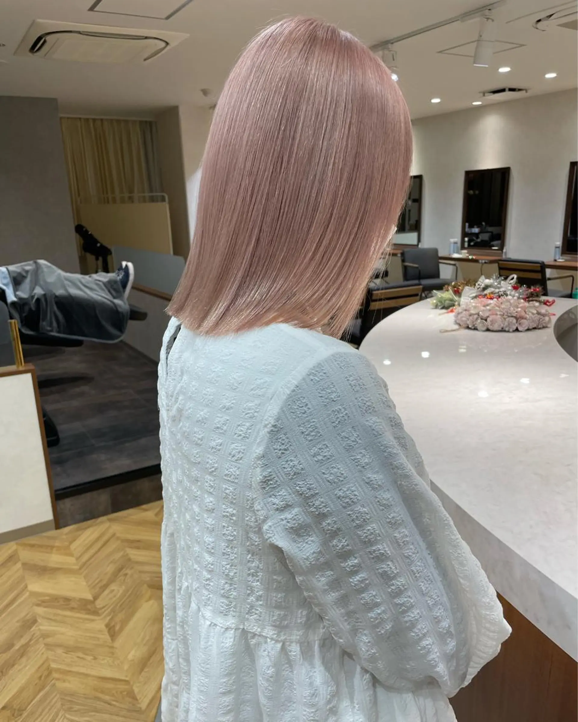ミディアム カラー 💛うる艶ハイトーン LEON💛のヘアスタイル