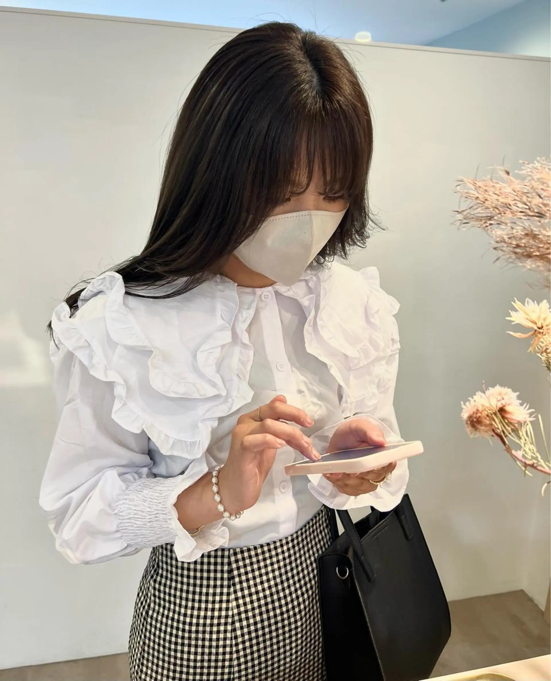 ロング カラー ベージュカラー カット ヘアカラー 透明感カラー、 アレンジ/miyuのヘアスタイル