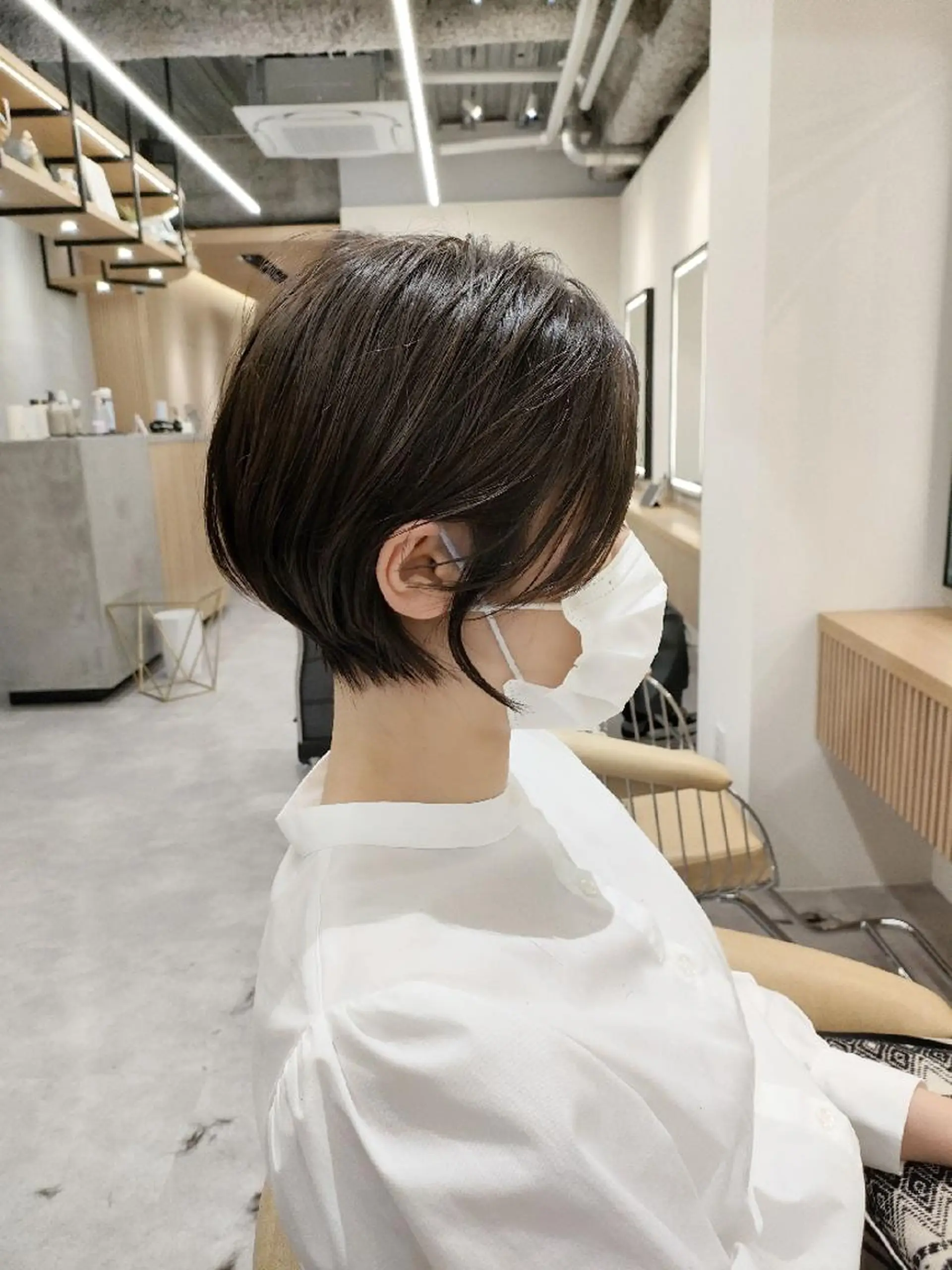 ショート ショートボブ ハンサムショート 丸みショート ボブ くびれヘア Lond profil 浦和所属・【韓国・ショー ト・パーマ】店長海気のヘアスタイル