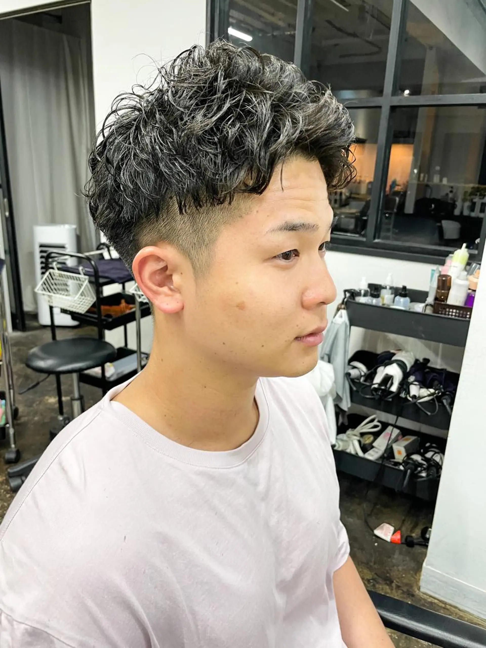 ショート パーマ メンズ メンズパーマ メンズ特化ryoのヘアスタイル