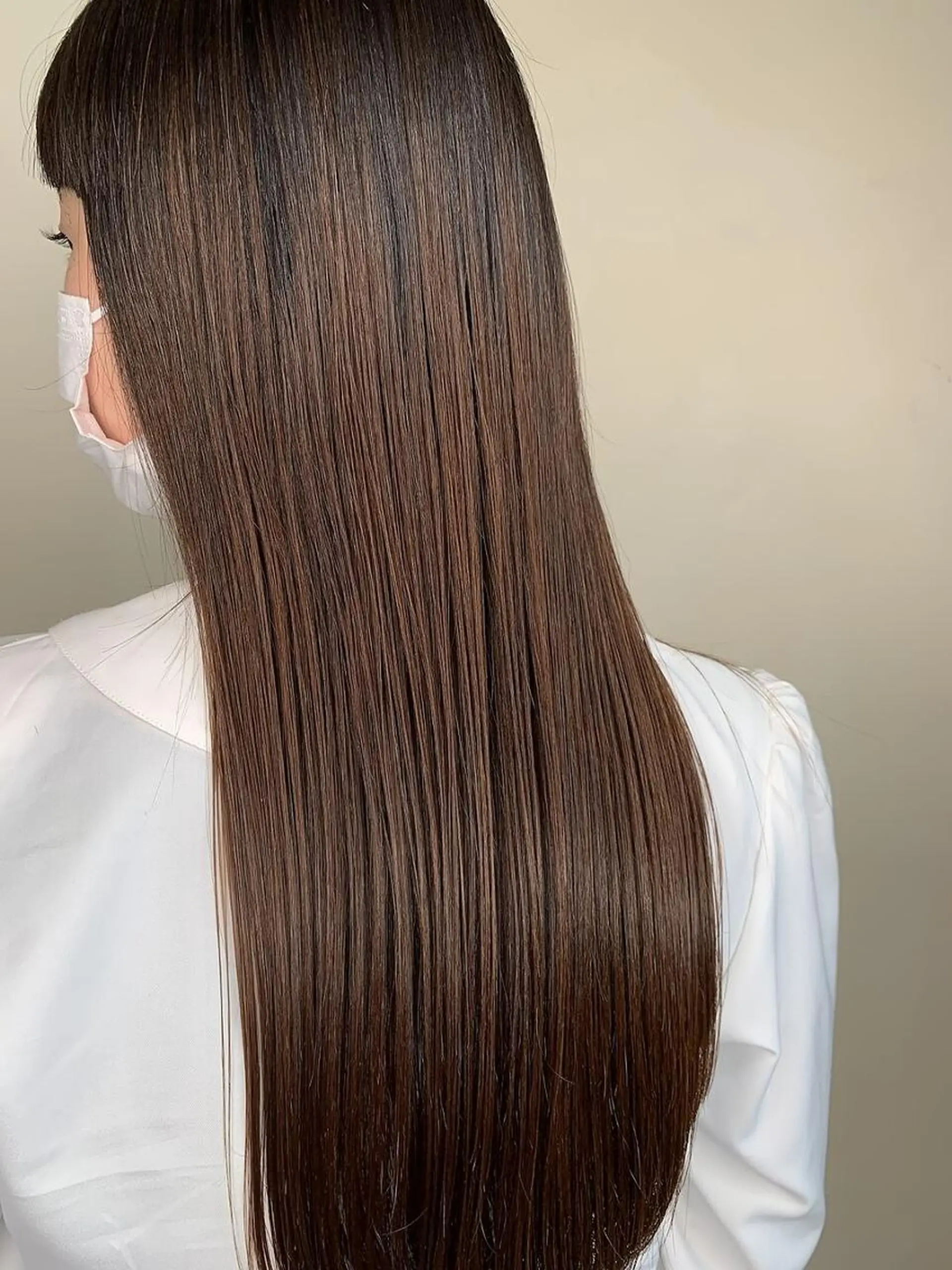 ロング カラー ベージュカラー カット ヘアカラー トリートメント カノエ大濠店 MIZUKIのヘアスタイル