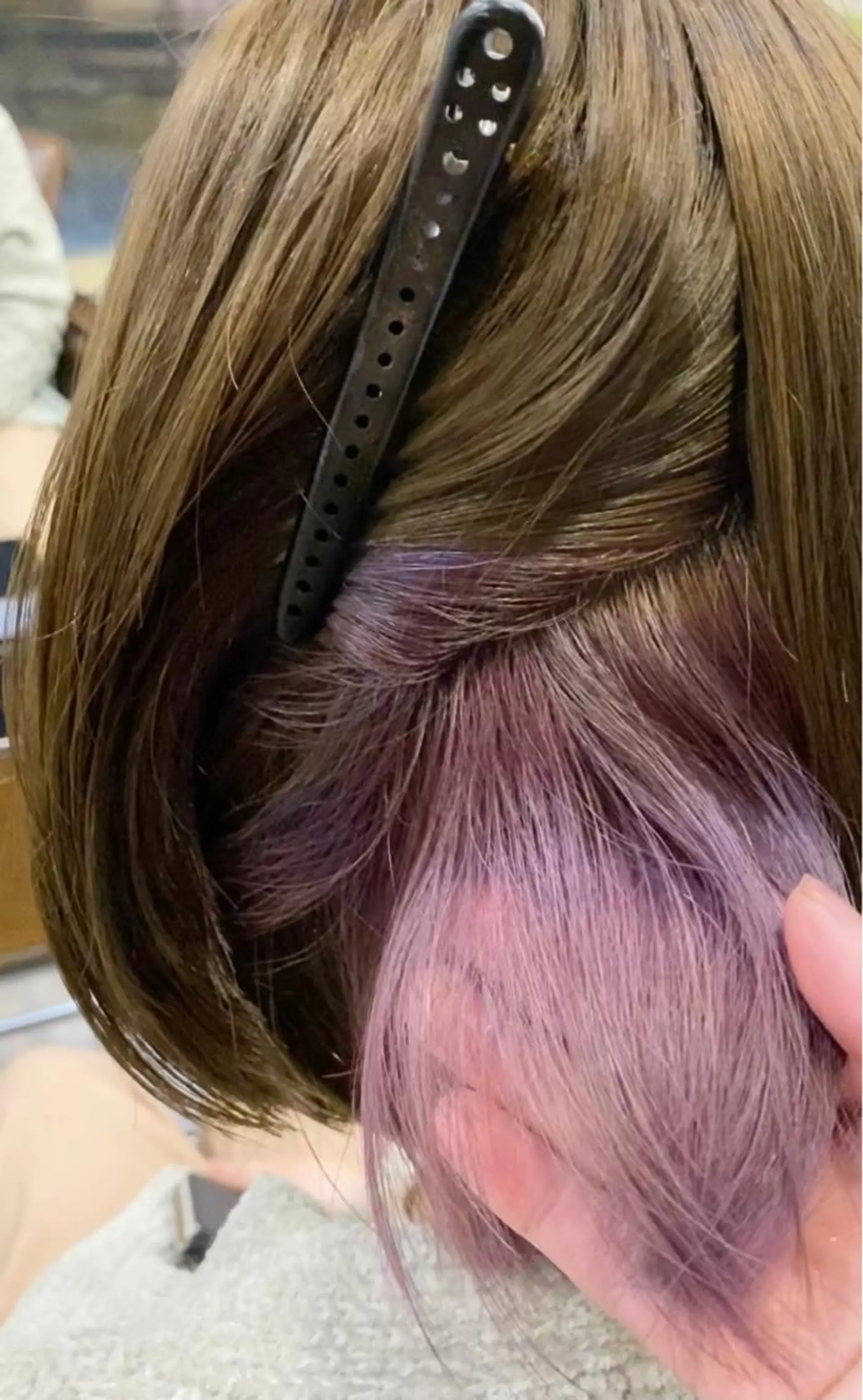 ミディアム カラー インナーカラー パープルカラー カット ヘアカラー トリートメント 🟢NEGi🟣 🫧髪質改善のヘアスタイル