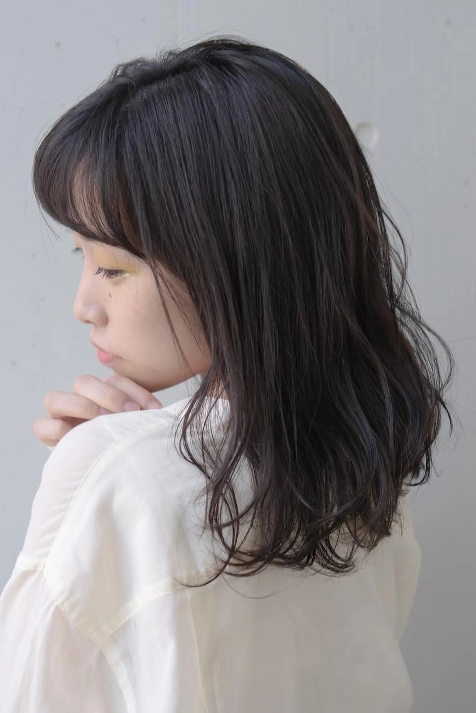 カラー ミディアム ダークグレー オレンジ ヘッドスパ SiLO 【シロ】のヘアスタイル