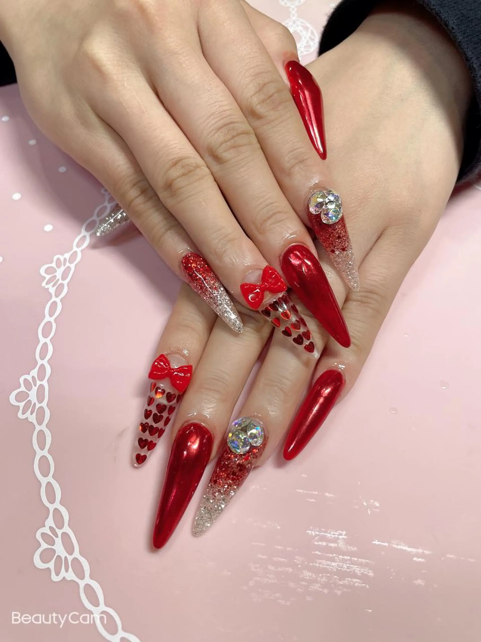 ロング ネイル ハンドネイル 《LB》ラブリエ Nail&eyeのマツエク・マツパデザイン