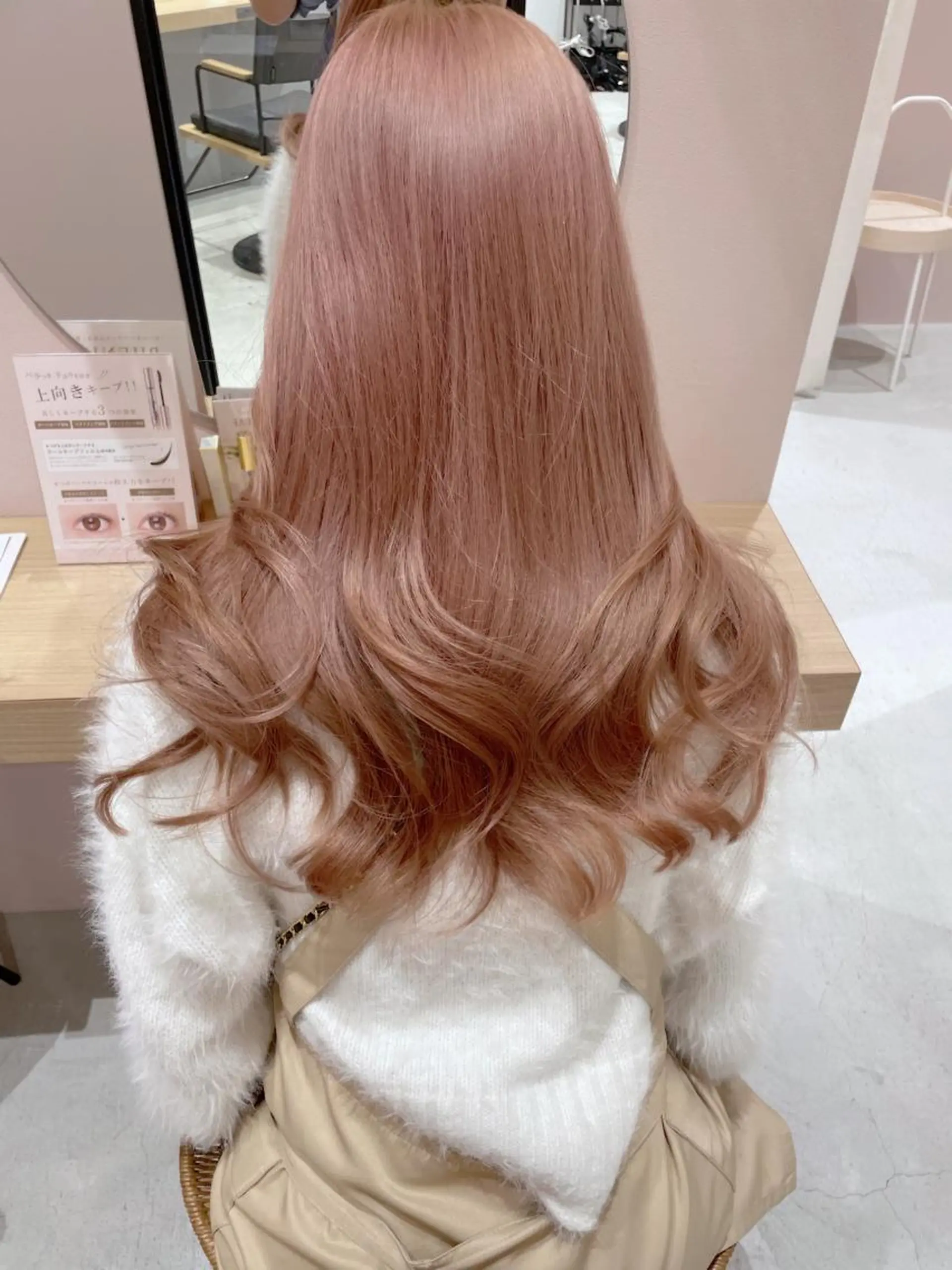 ロング カラー ブリーチ ピンクカラー matsuzawa mihoのヘアスタイル