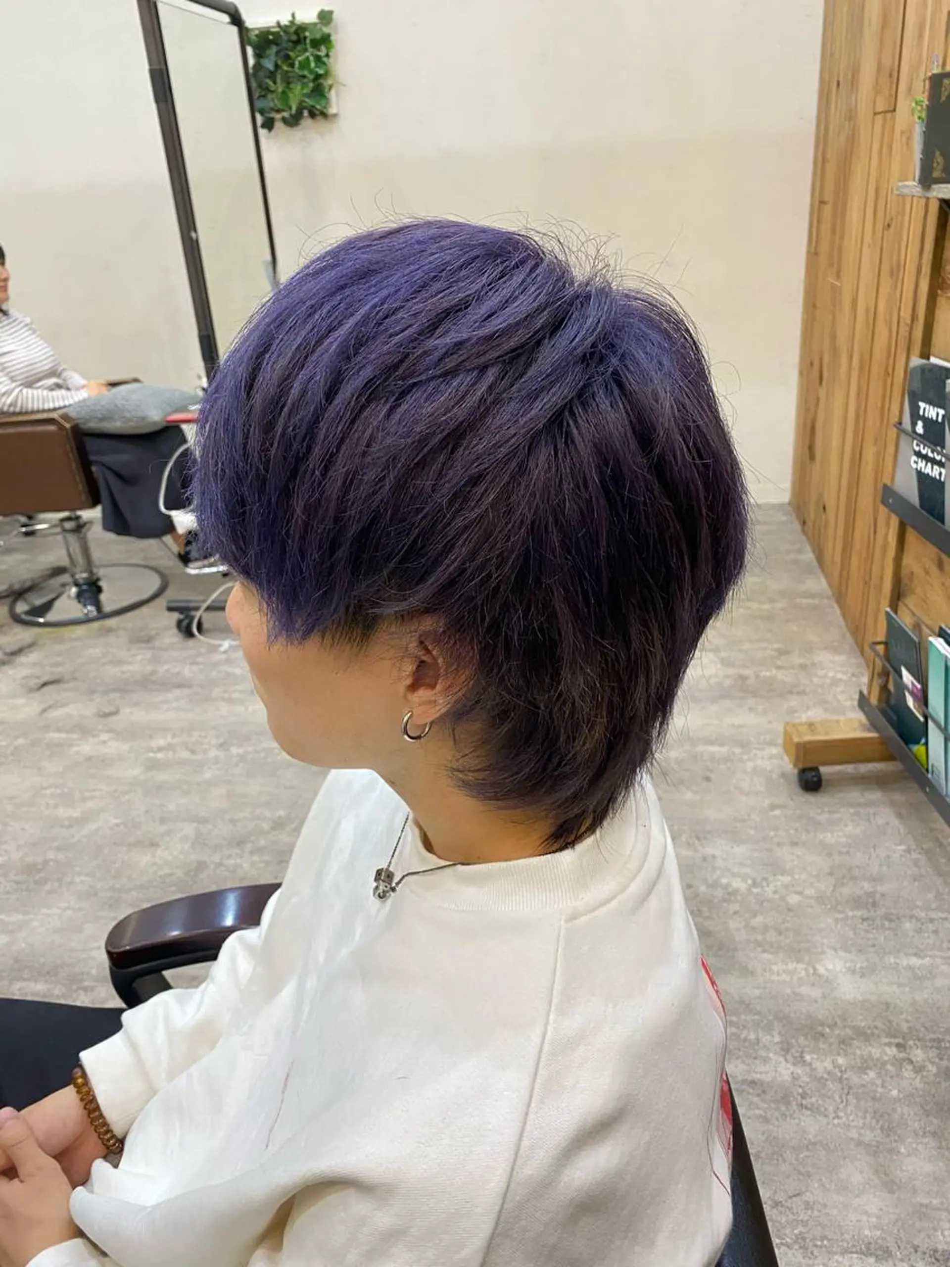 ミディアム カラー パーマ メンズ 🟢NEGi🟣 🫧髪質改善のヘアスタイル