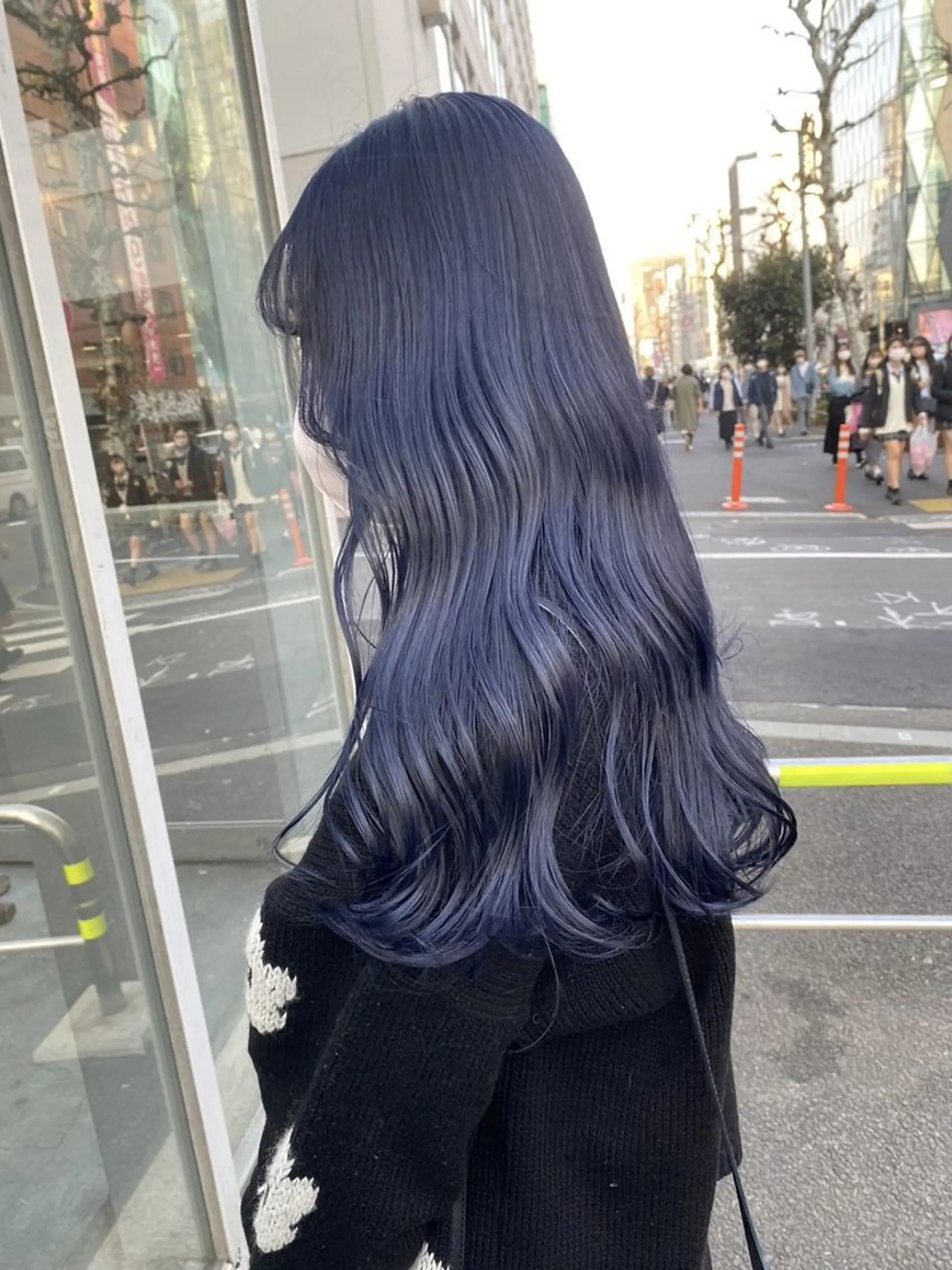 カラー 暗髪透明感カラー🖤 池袋SHE🖤のヘアスタイル