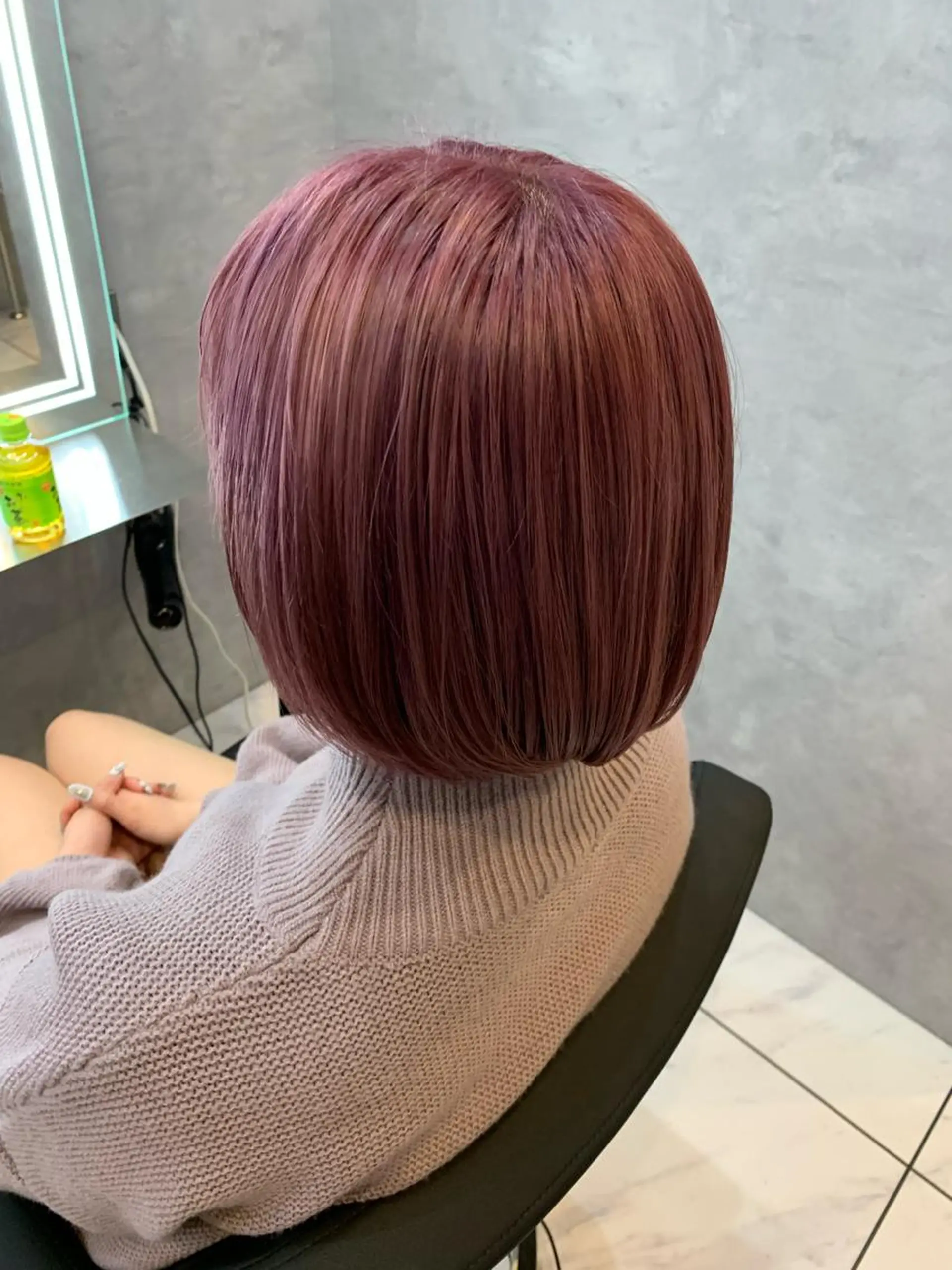 ショート カラー オレンジ ピンクカラー バイオレットカラー ヘアカラー トリートメント 透明感/ブリーチ縮毛 /髪質改善/星野純一のヘアスタイル