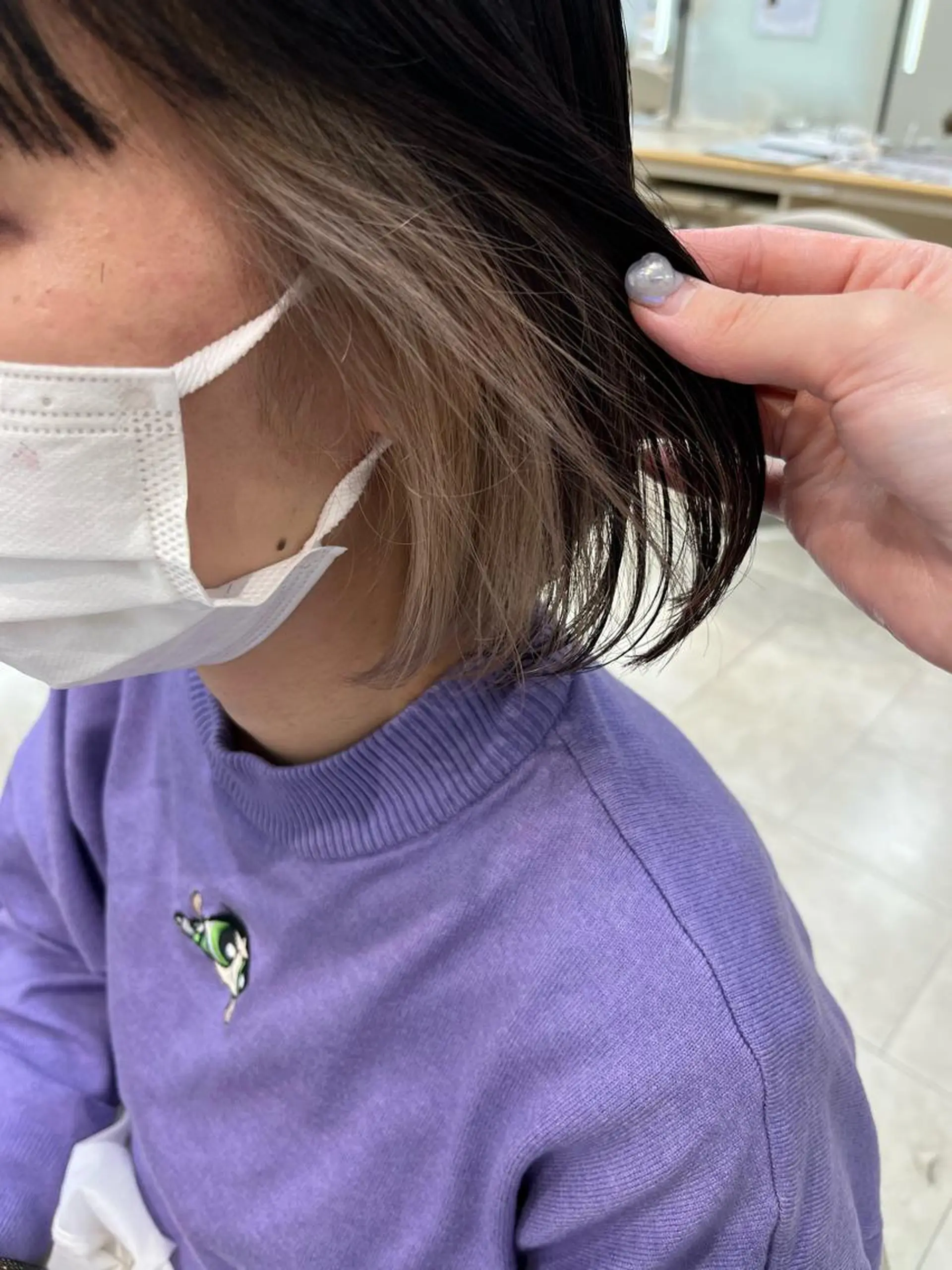 ミディアム カラー ママ美容師🎀 暖色オーダーNo.1のヘアスタイル