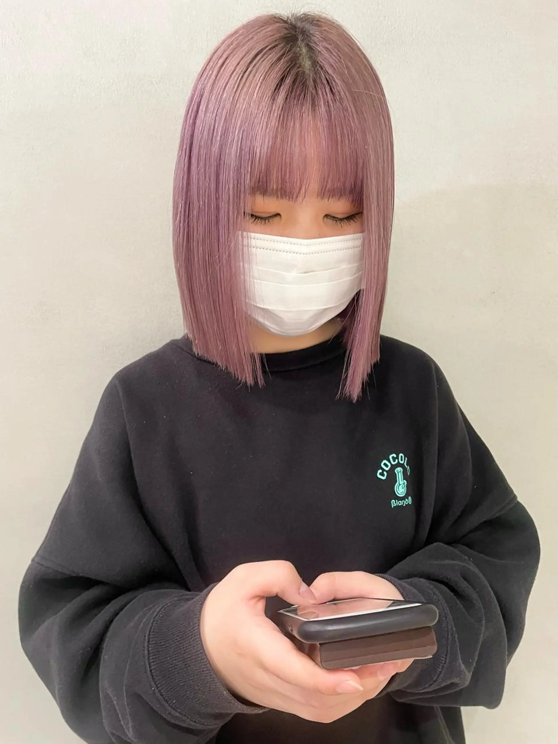 ミディアム カラー ハイトーンカラー ラベンダーカラー 心斎橋/ブリーチ minamiのヘアスタイル