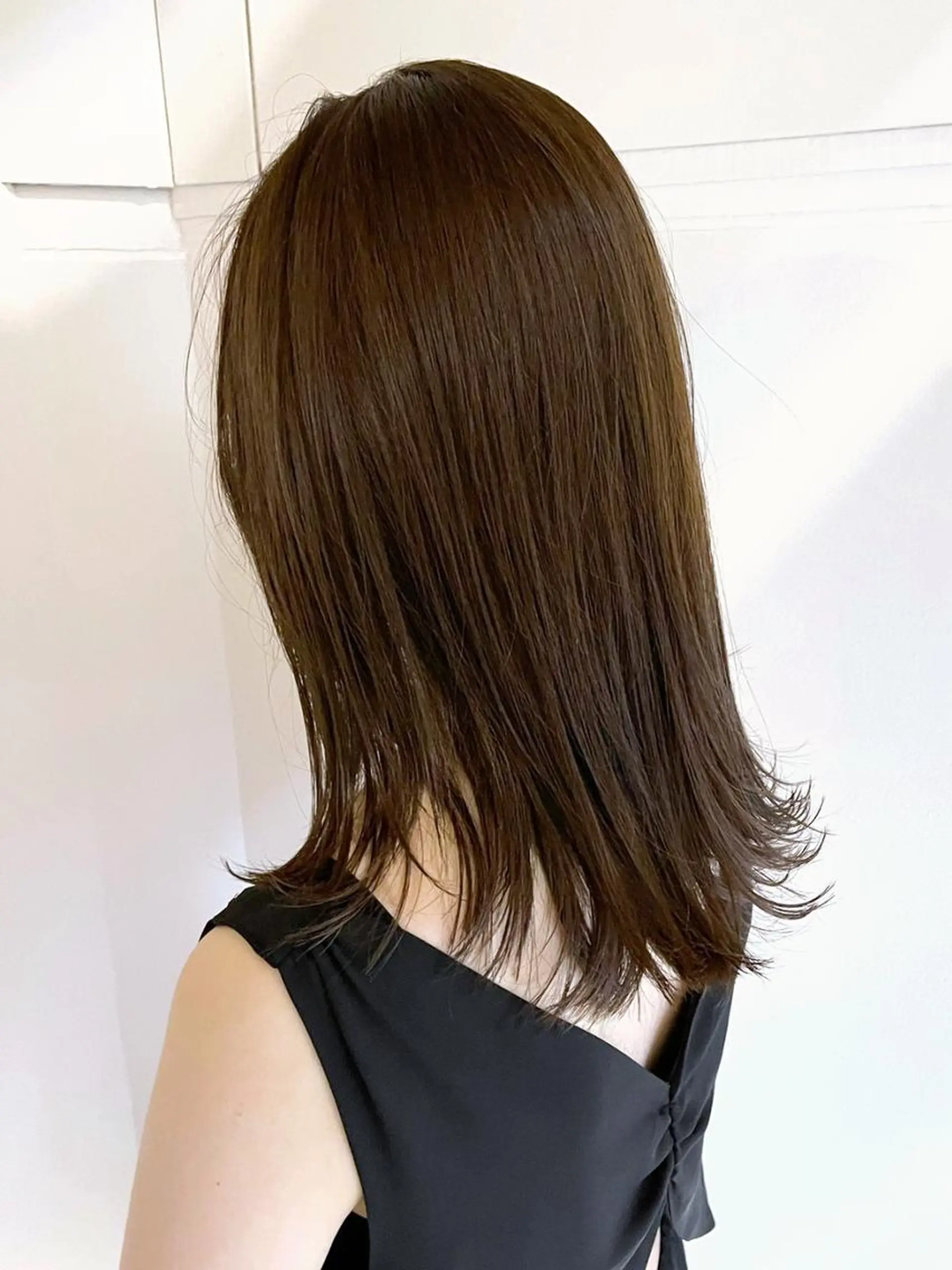 ミディアム パーマ ヘアアレンジ カラー ITbyALBUM 中野店のヘアスタイル