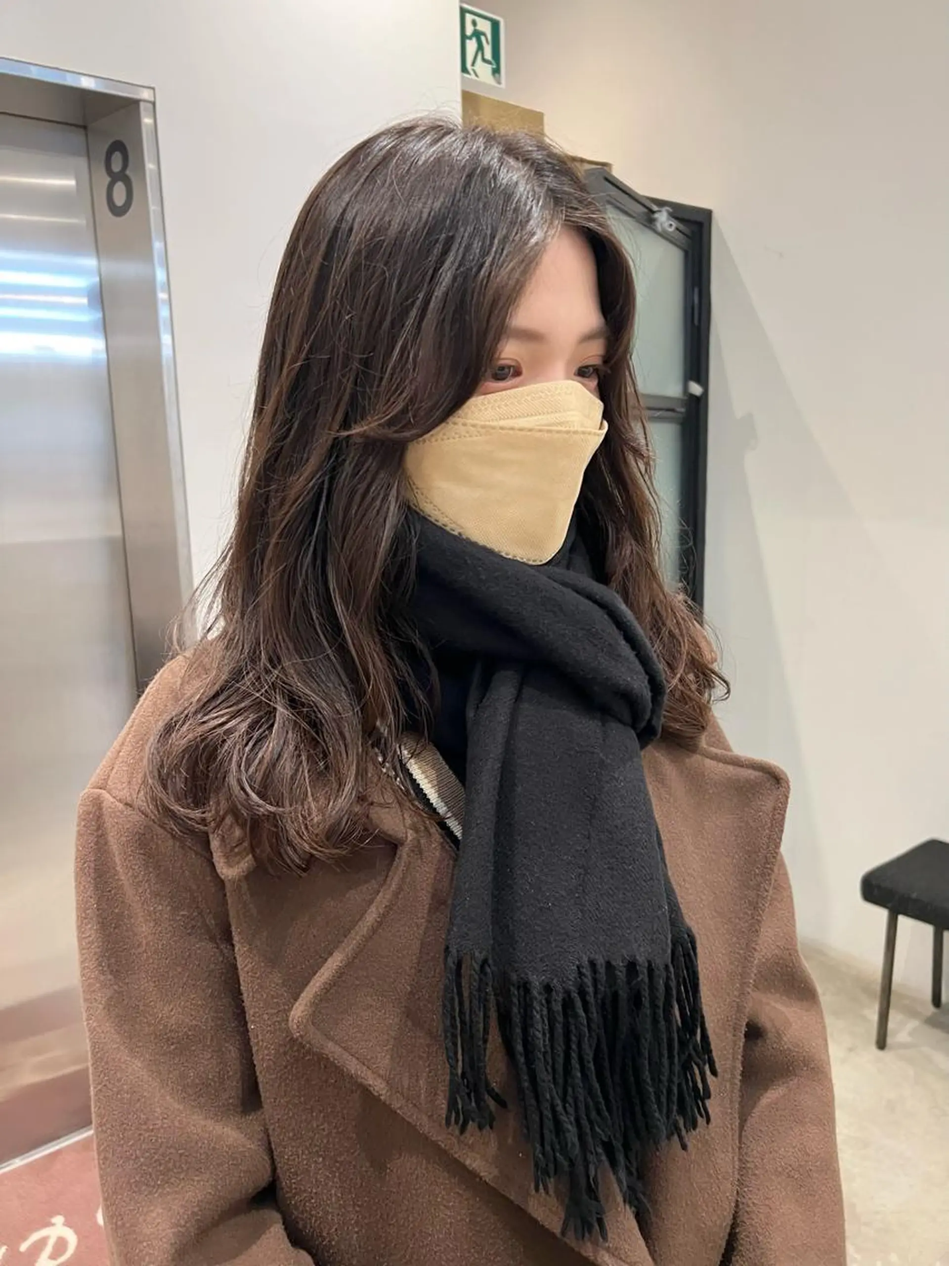 セミロング パーマ セミロングパーマ 吉川 陽菜のヘアスタイル