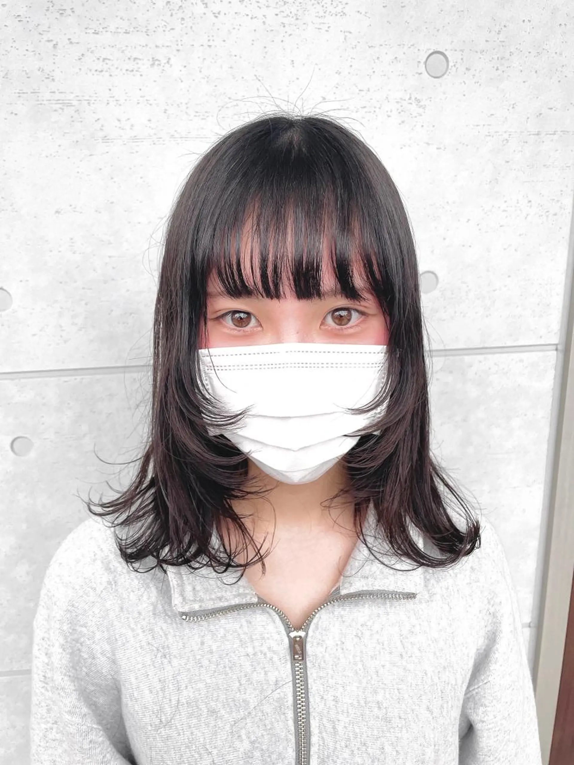 セミロング カラー ヘアアレンジ 飛田 楓信のヘアスタイル
