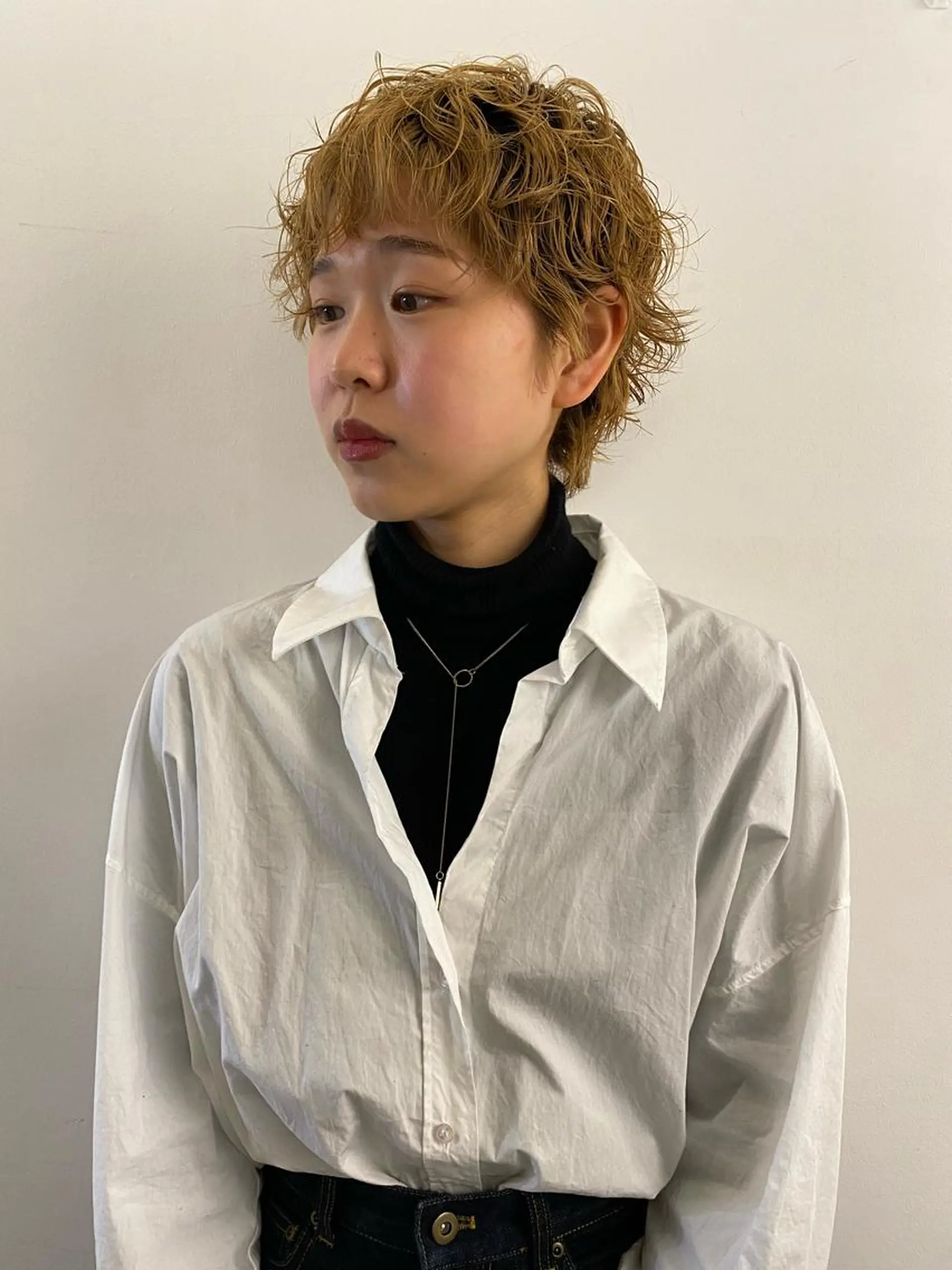 ショート パーマ カット パーマ トリートメント パーマ、髪質改善 菊地美月のヘアスタイル